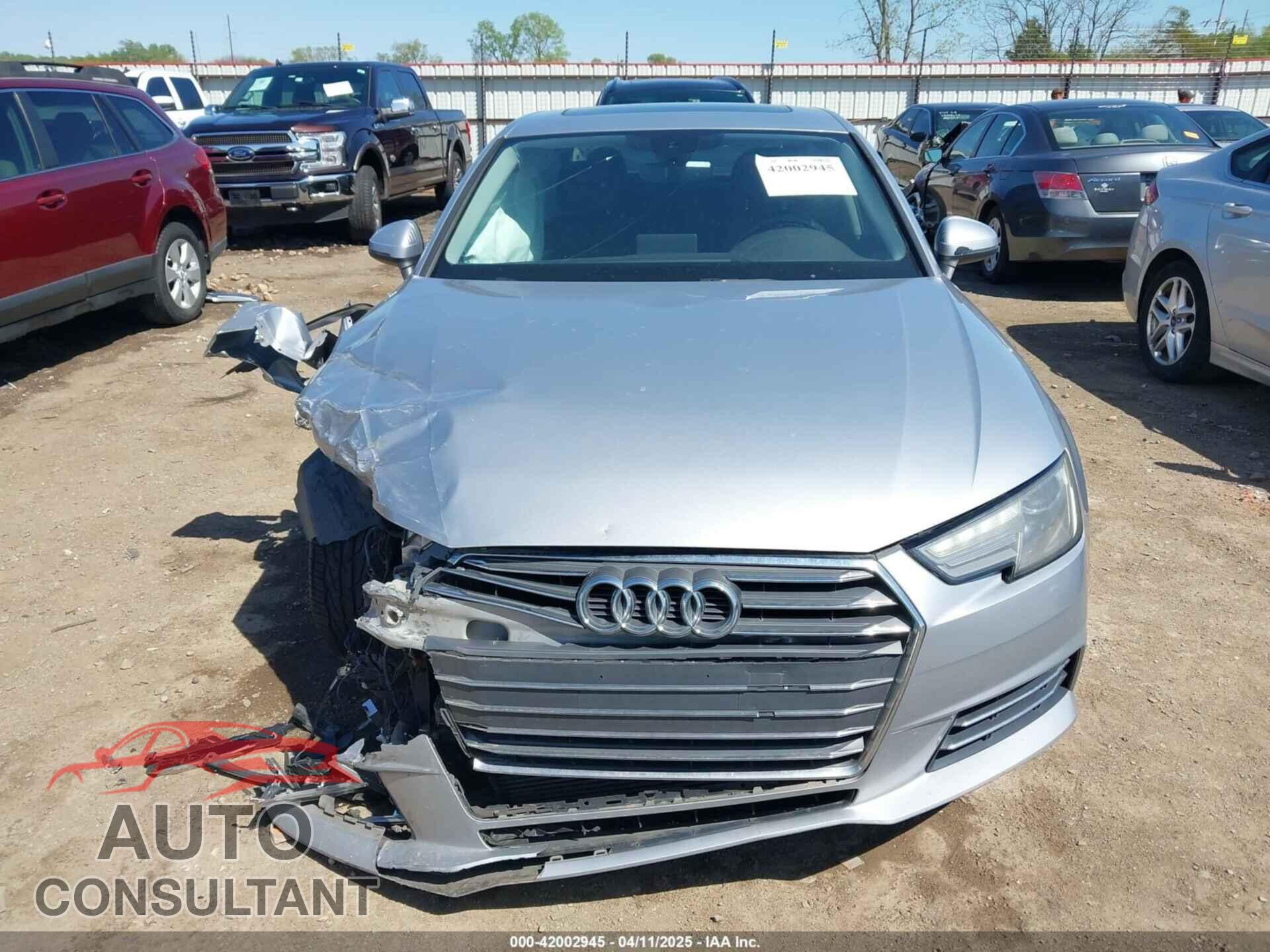 AUDI A4 2017 - WAUGMAF46HN045572