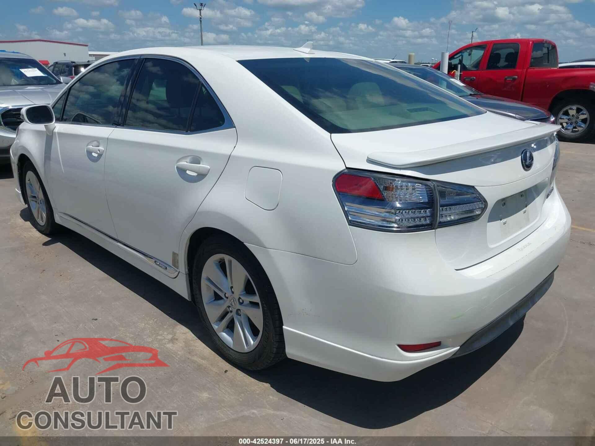 LEXUS HS 250H 2011 - JTHBB1BA9B2046995