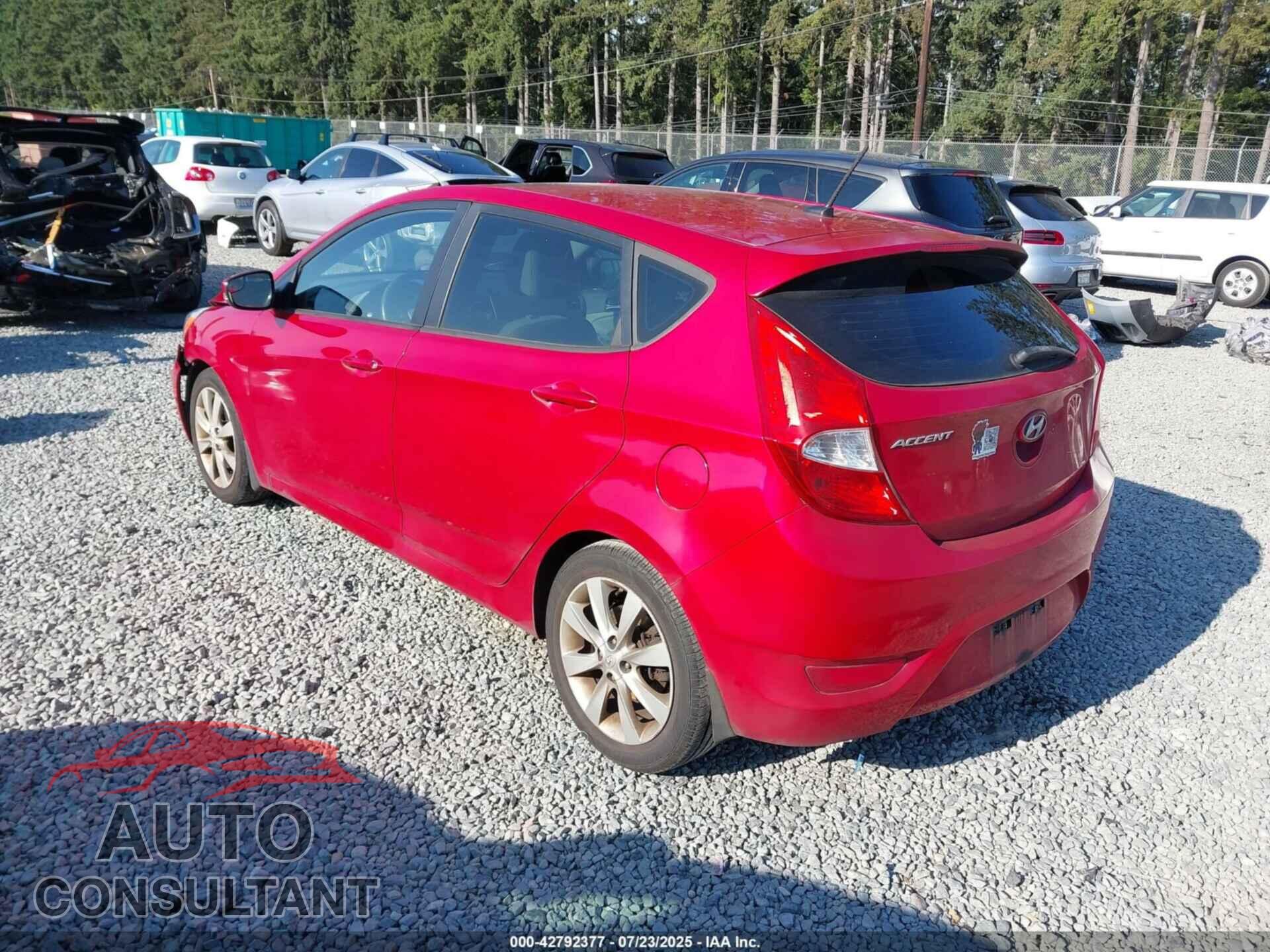 HYUNDAI ACCENT 2014 - KMHCU5AE8EU196337