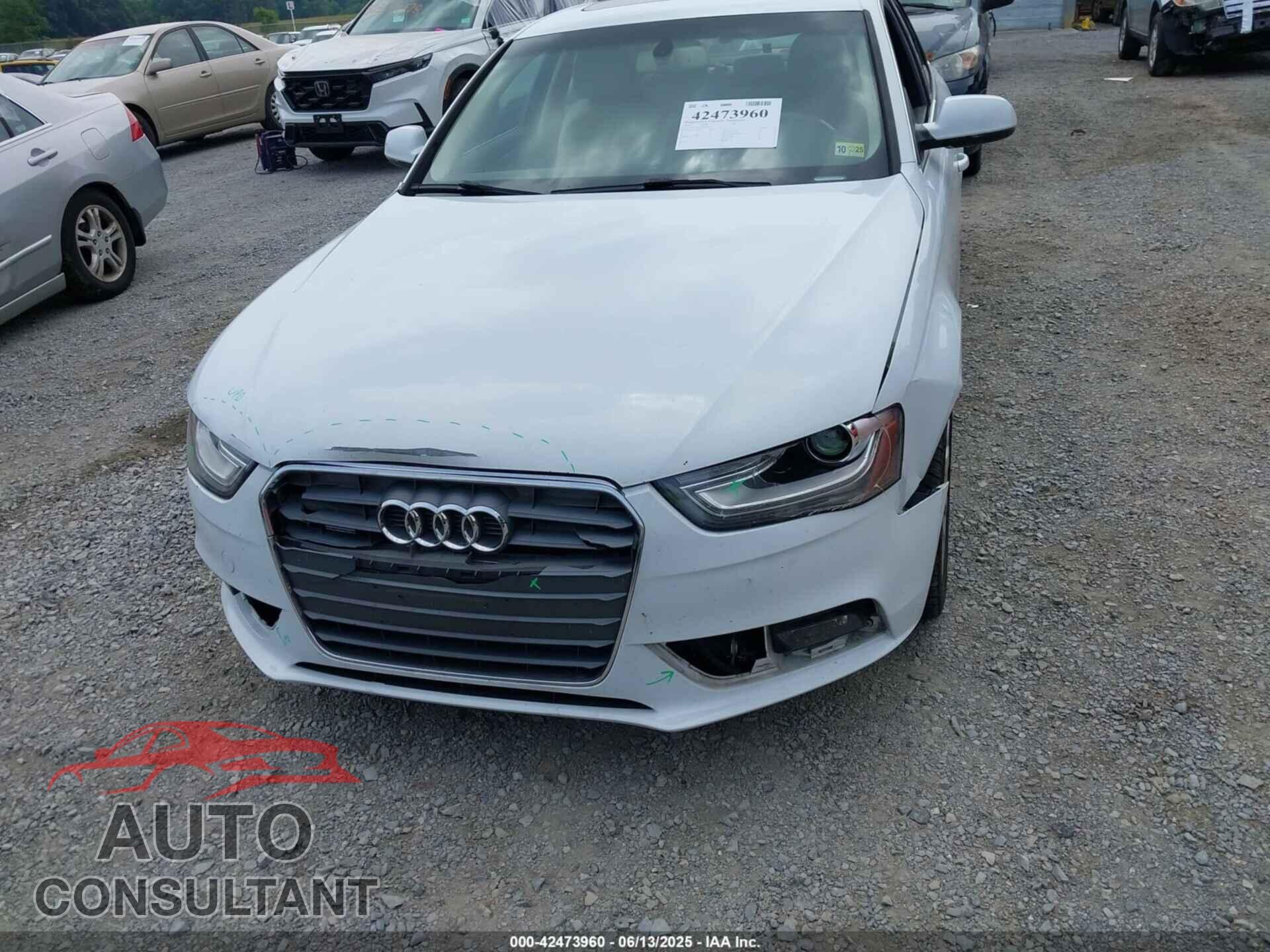 AUDI A4 2013 - WAUFFAFL4DN037624