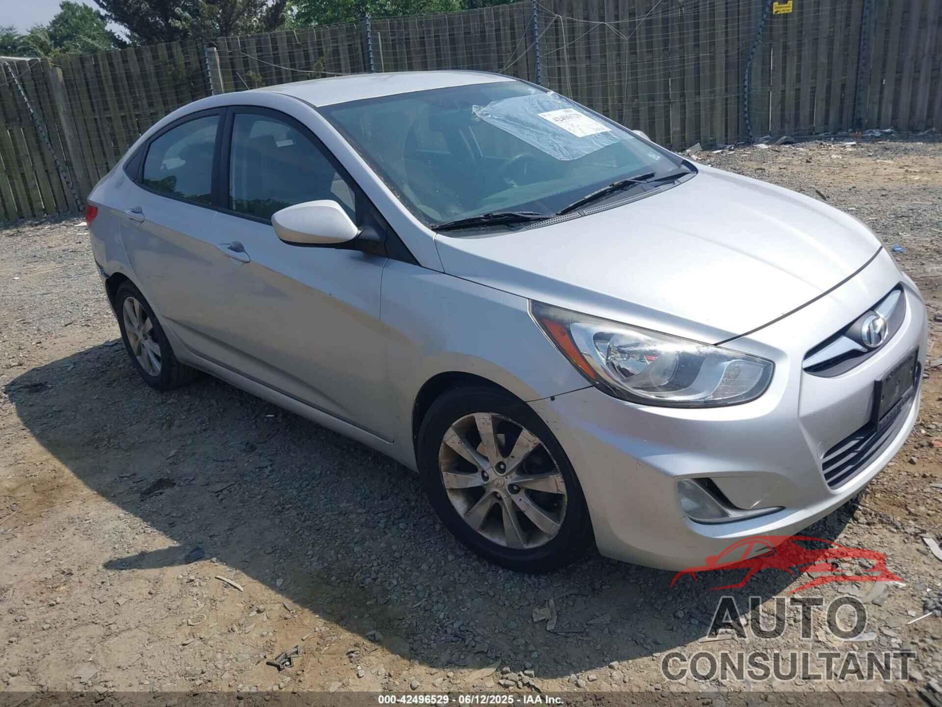 HYUNDAI ACCENT 2012 - KMHCU4AE8CU064458