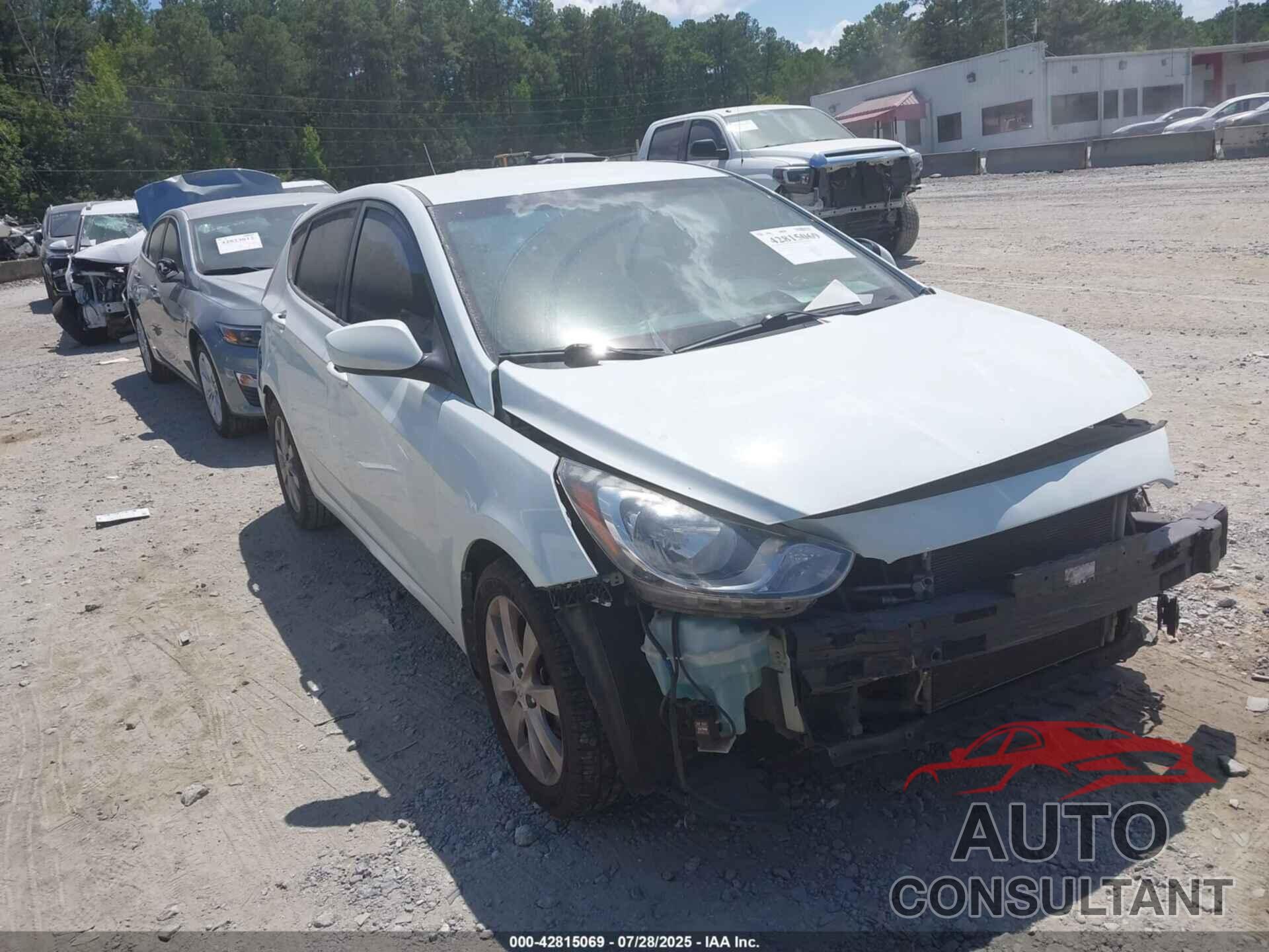 HYUNDAI ACCENT 2012 - KMHCU5AE7CU042716