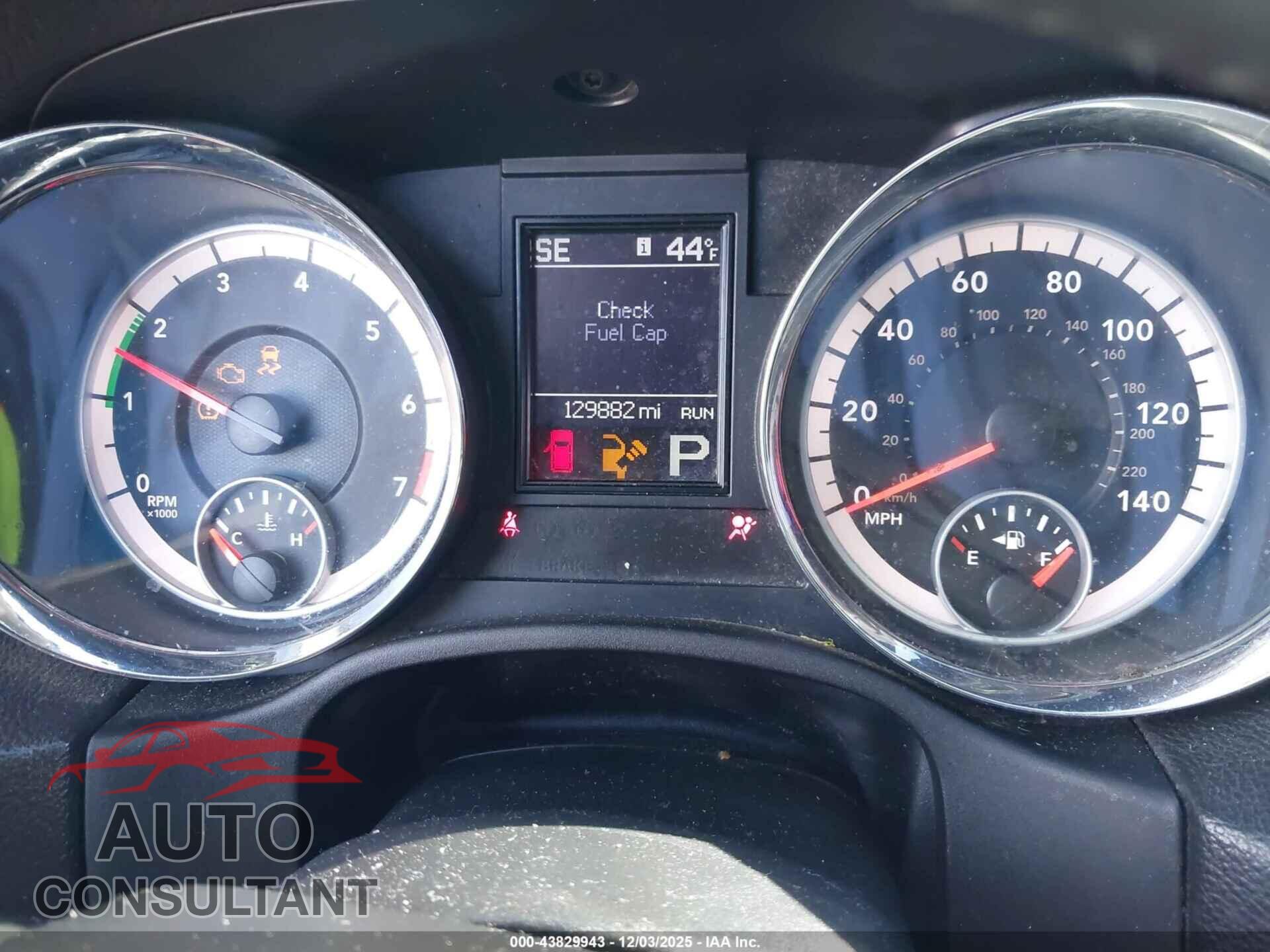DODGE DURANGO 2013 - 1C4RDJAG3DC666044
