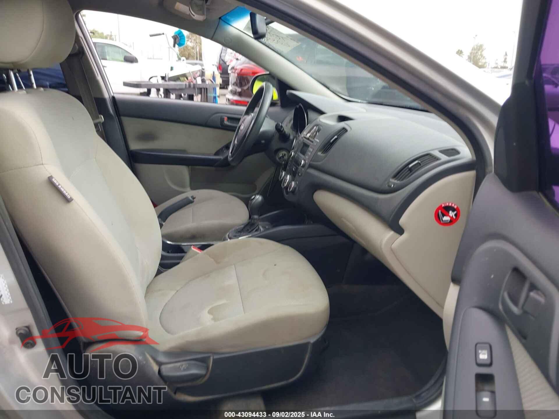 KIA FORTE 2012 - KNAFU4A20C5587018