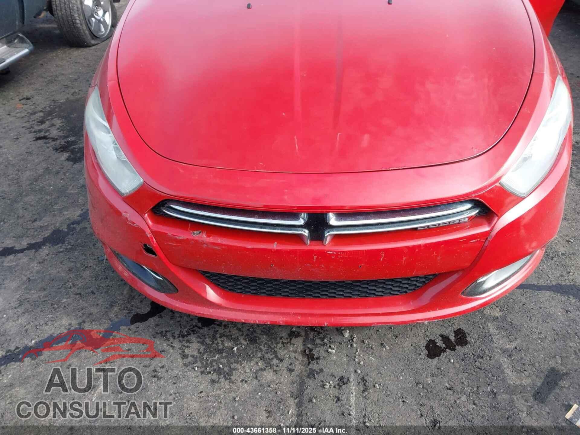 DODGE DART 2013 - 1C3CDFCH1DD134329