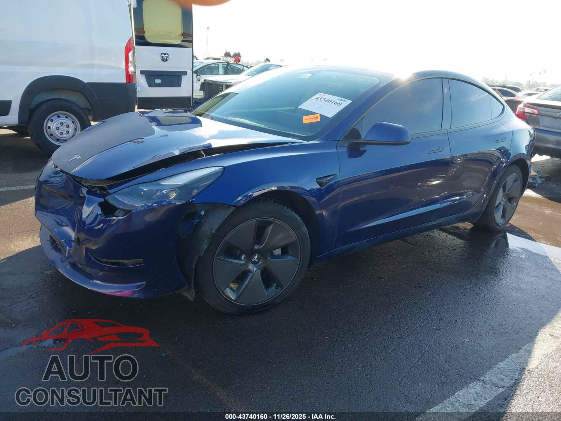 TESLA MODEL 3 2022 - 5YJ3E1EB2NF351807