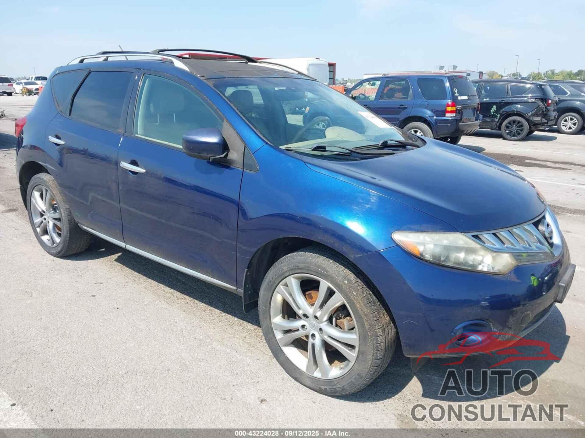 NISSAN MURANO 2009 - JN8AZ18W49W124277