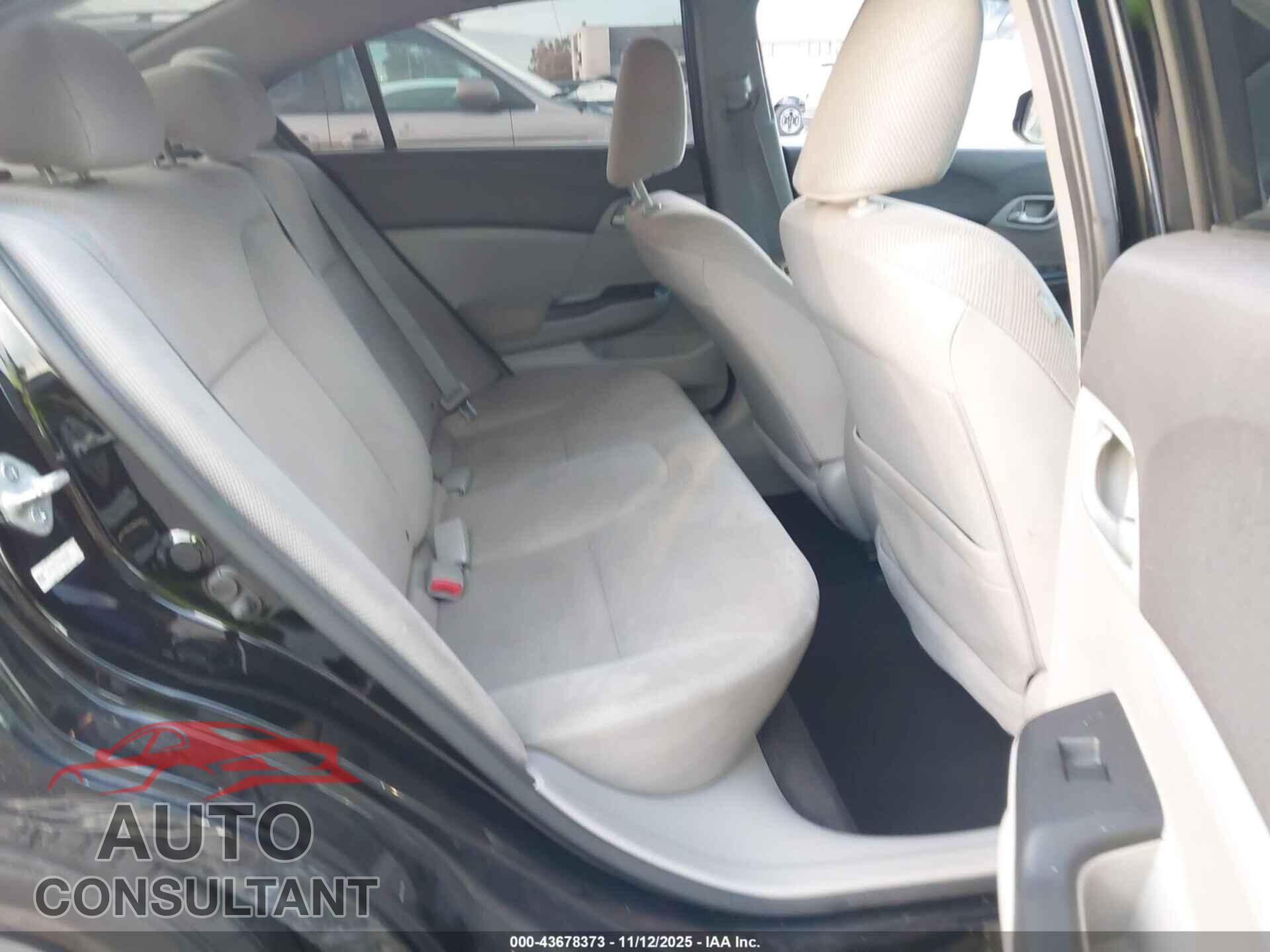 HONDA CIVIC 2012 - 19XFB2F55CE303368