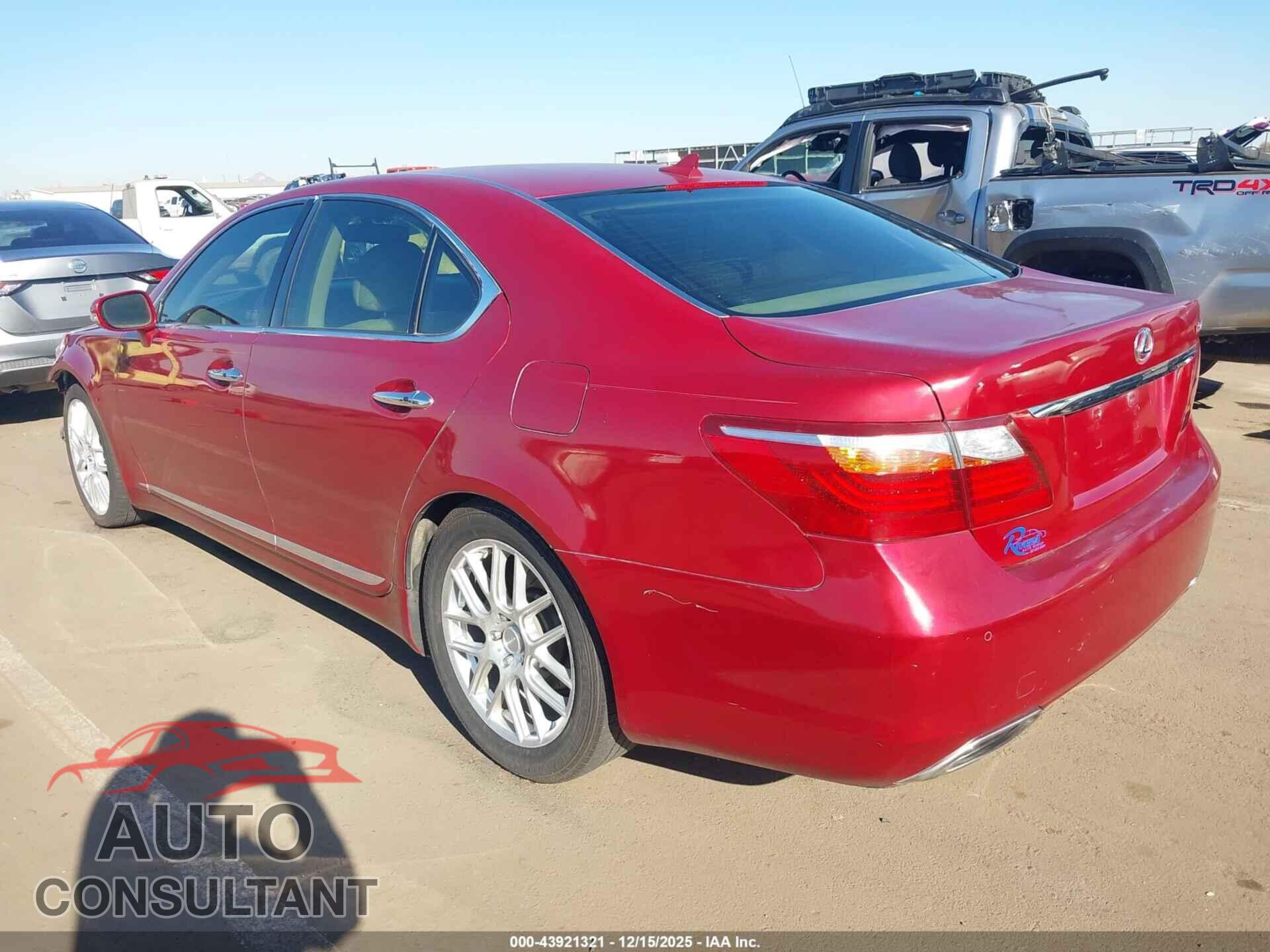 LEXUS LS 460 2011 - JTHBL5EF9B5104355