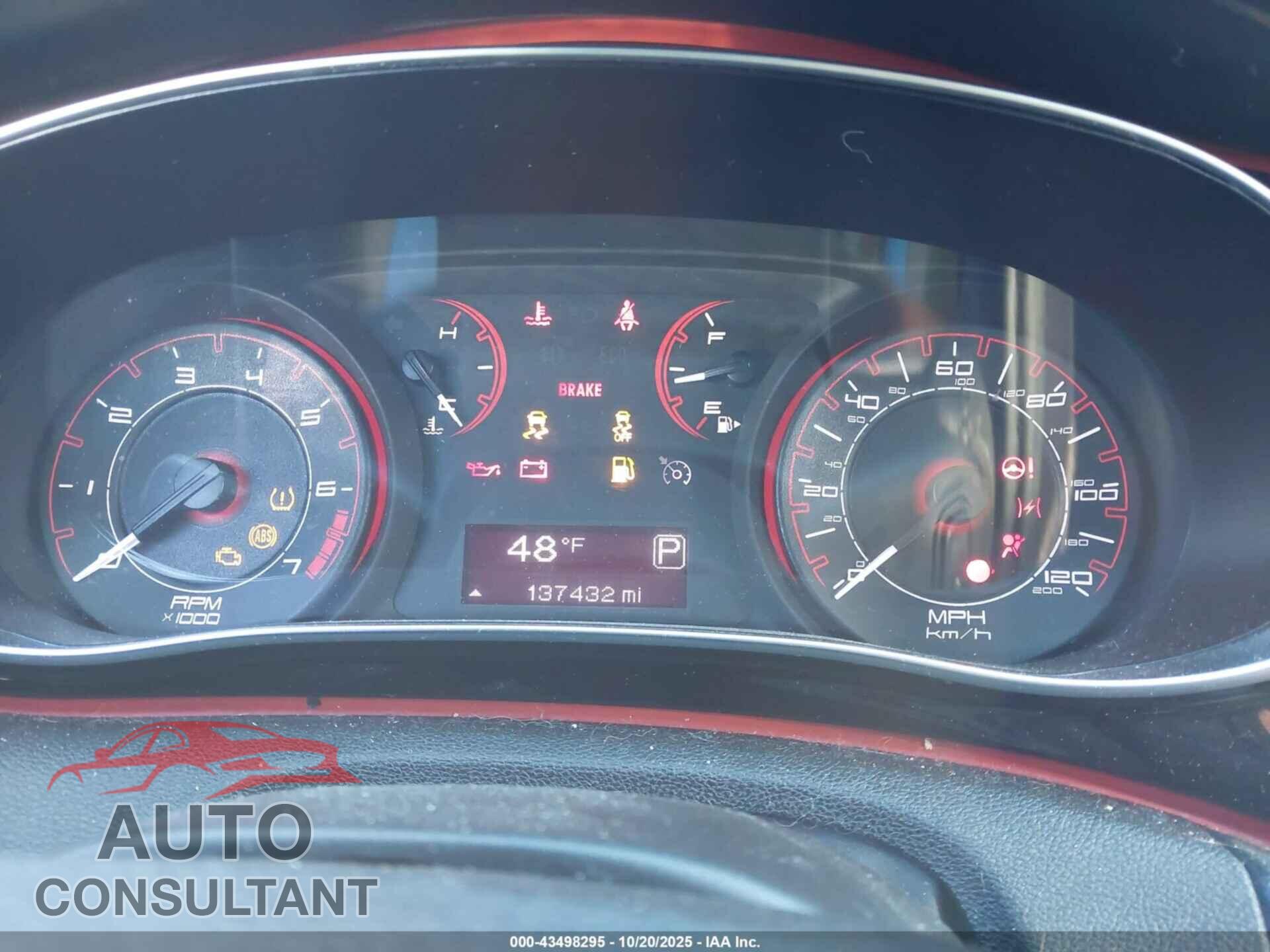 DODGE DART 2013 - 1C3CDFBA2DD241815