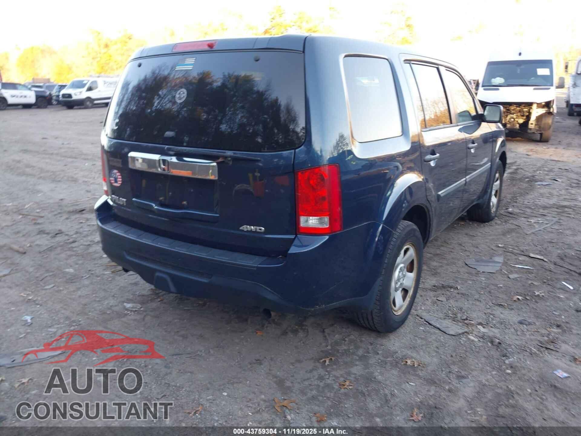 HONDA PILOT 2012 - 5FNYF4H21CB057828
