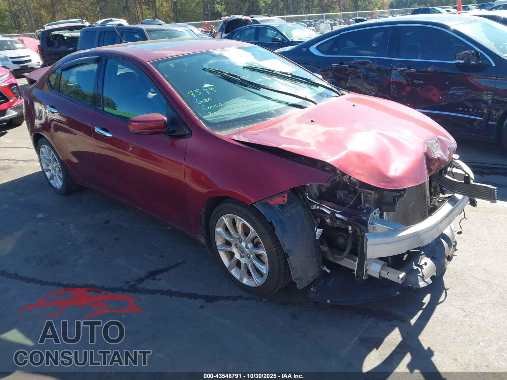 DODGE DART 2015 - 1C3CDFCB2FD300467