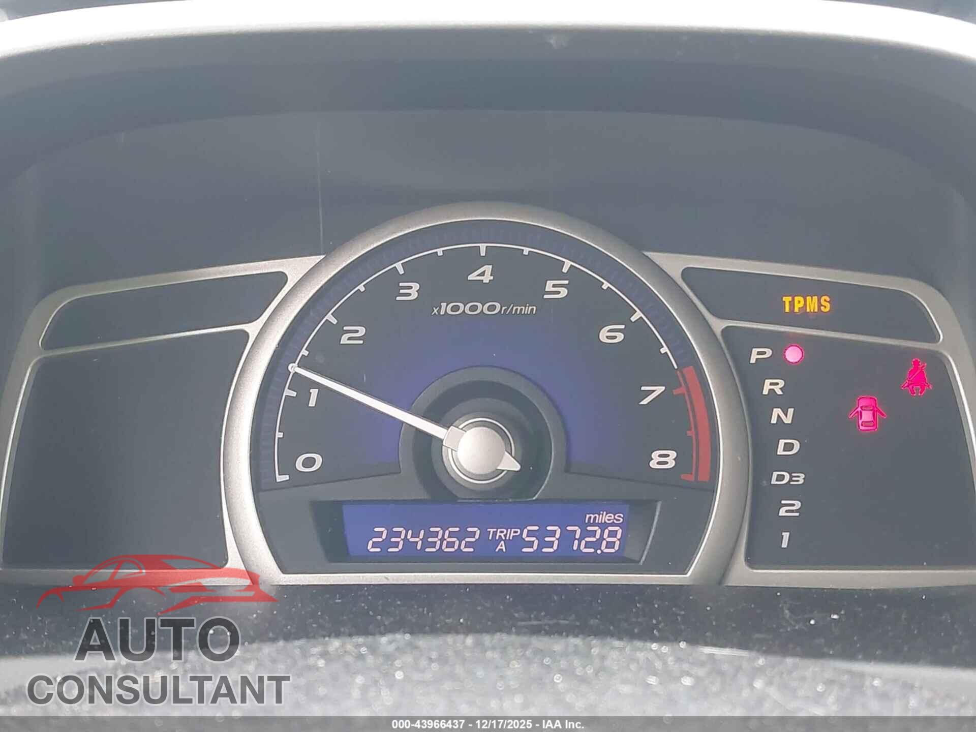 HONDA CIVIC 2009 - 19XFA16569E003540