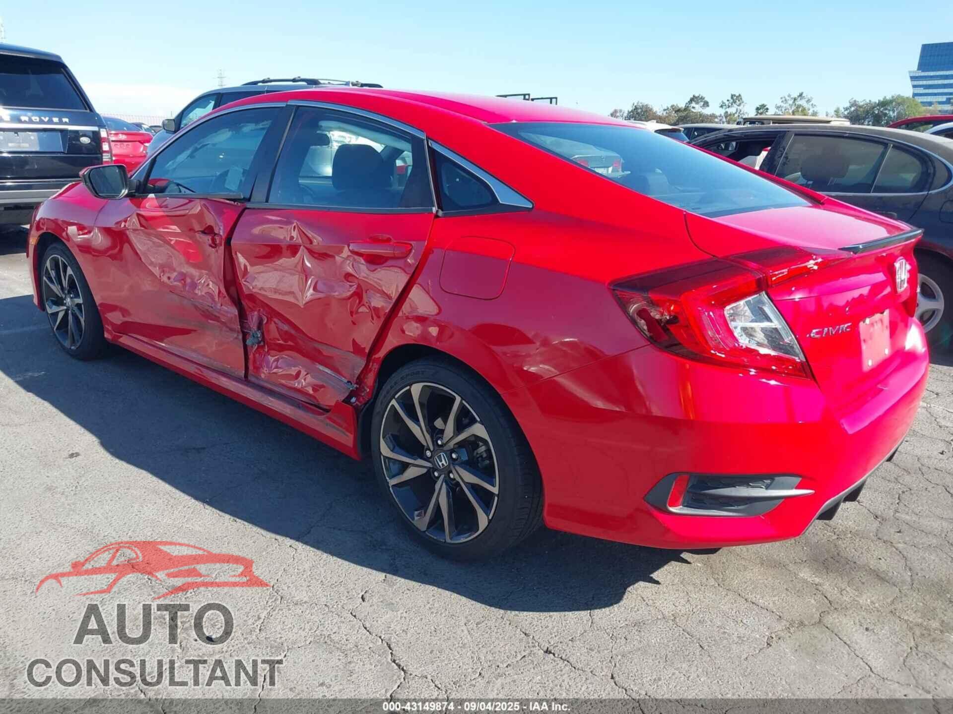 HONDA CIVIC 2019 - 2HGFC2F80KH518765