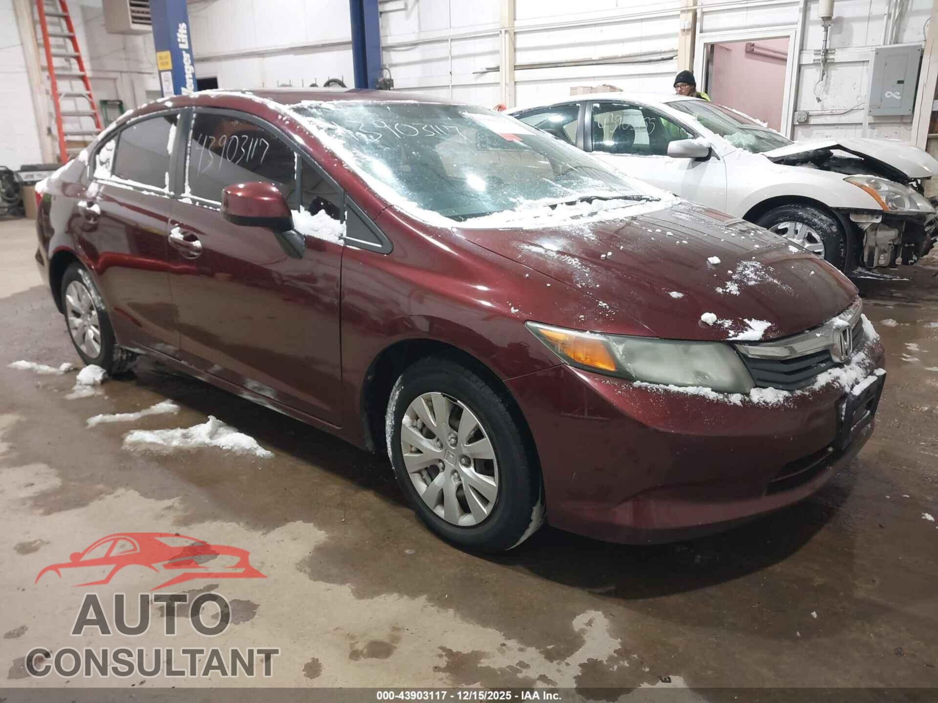 HONDA CIVIC 2012 - 19XFB2F59CE022920