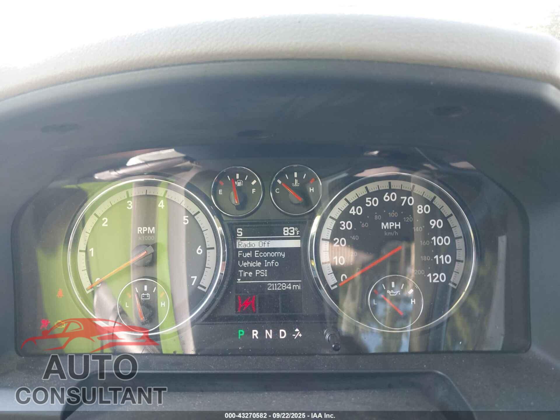 DODGE RAM 1500 2010 - 1D7RB1GP0AS119396
