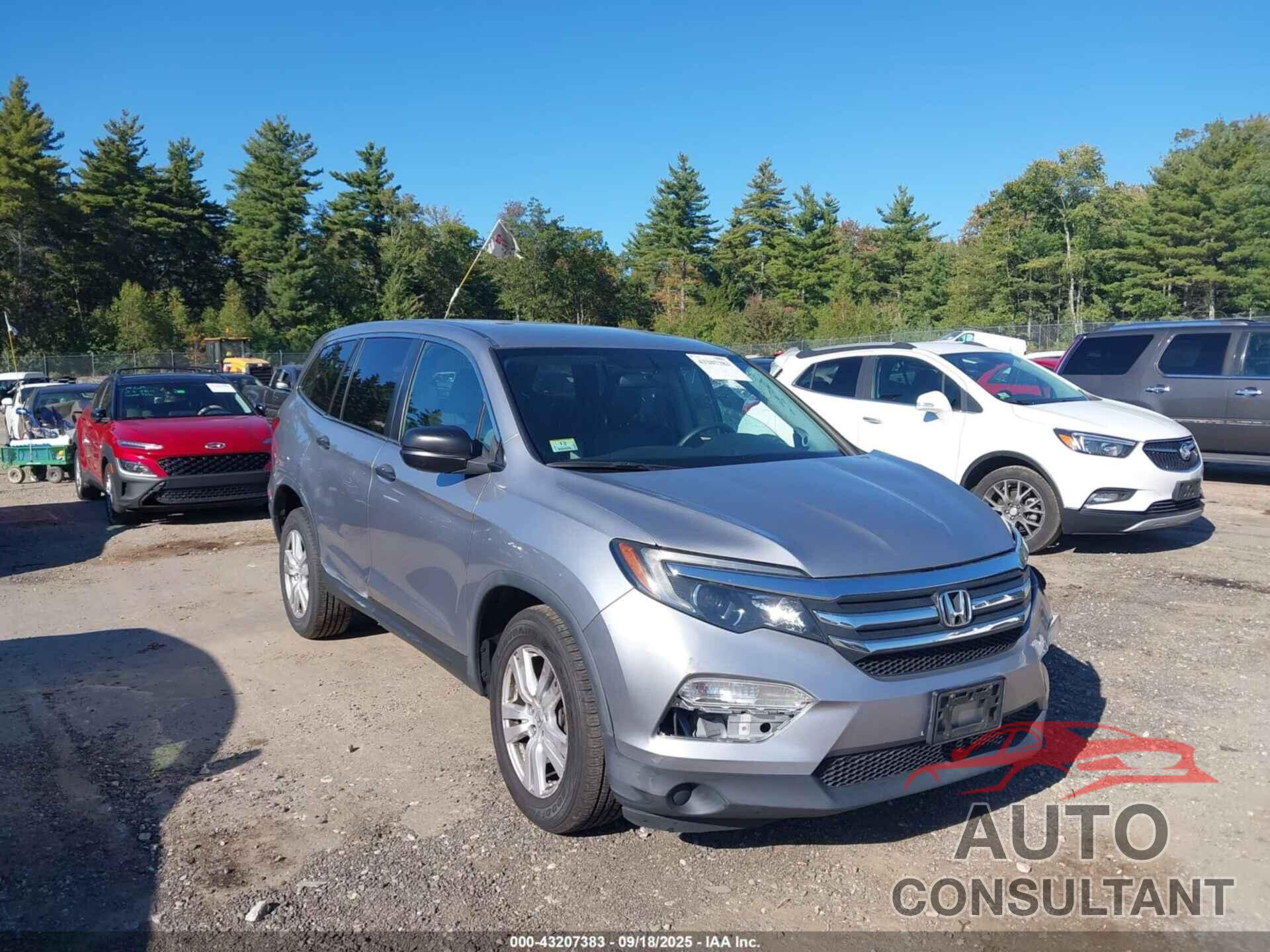 HONDA PILOT 2016 - 5FNYF6H17GB028164