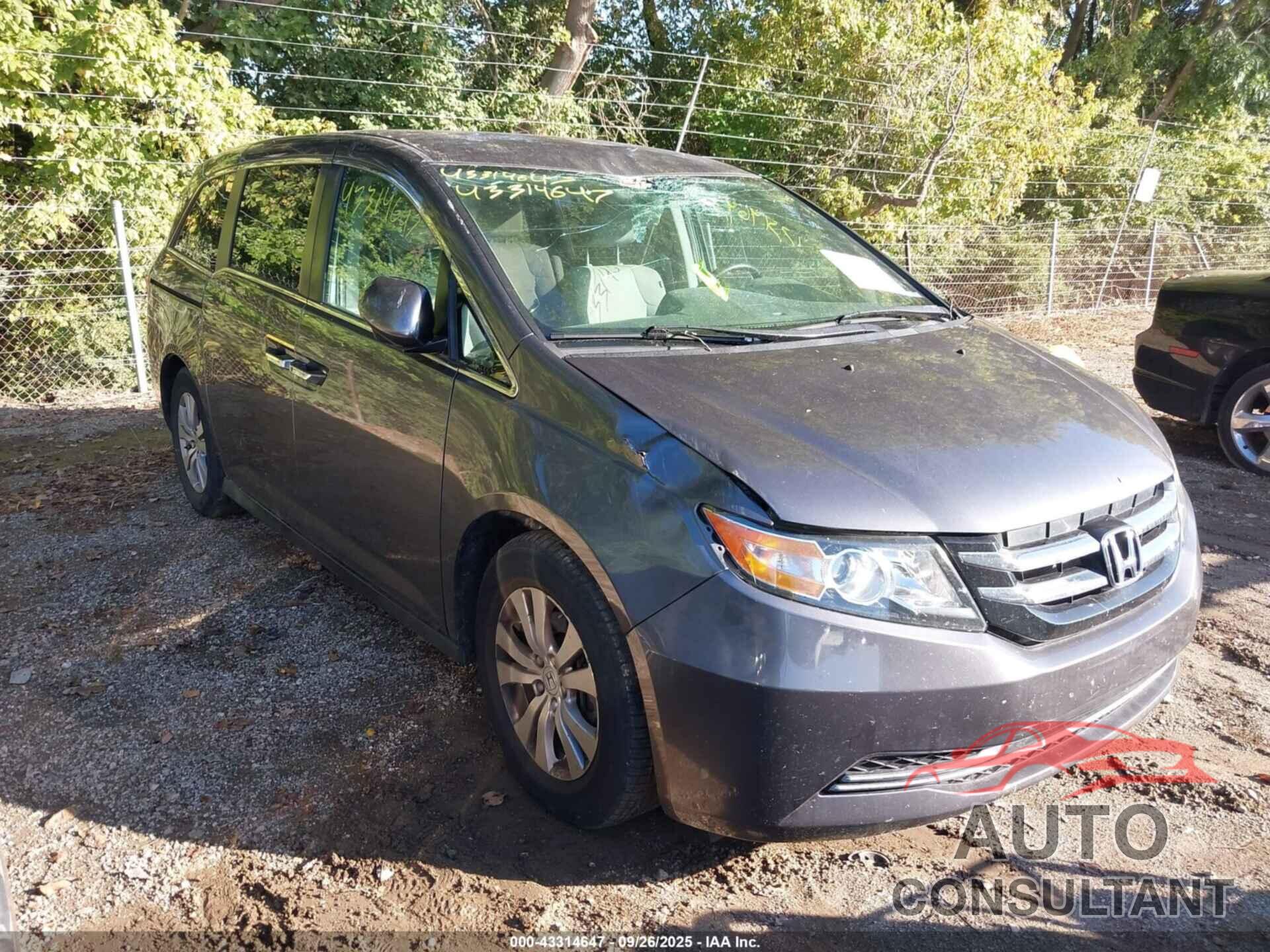 HONDA ODYSSEY 2016 - 5FNRL5H37GB143789