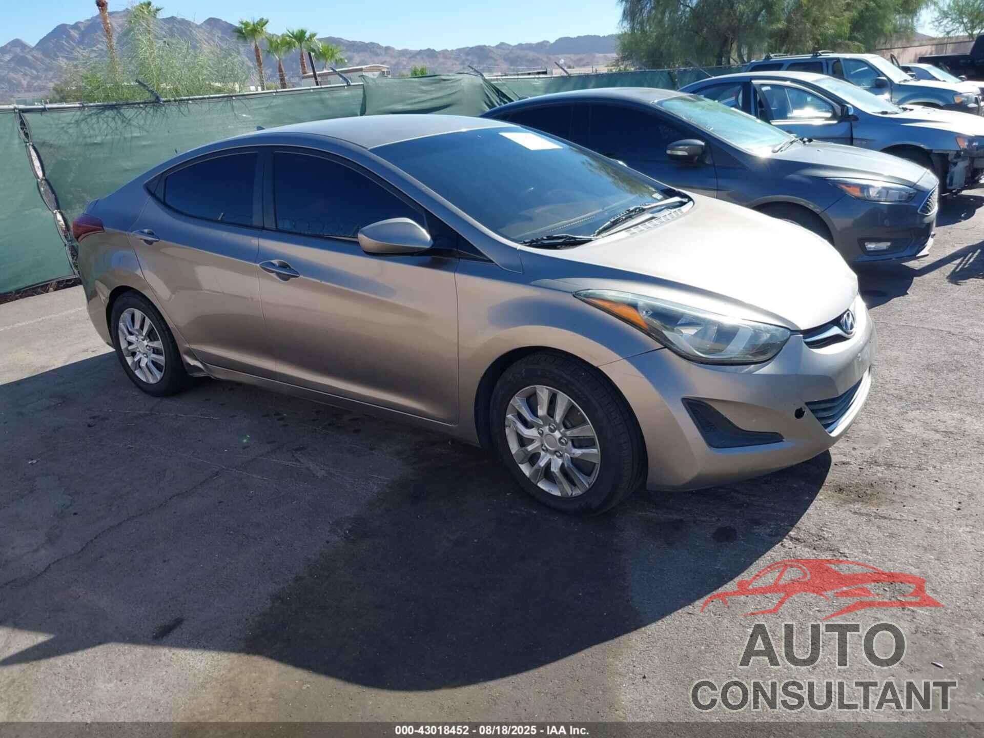 HYUNDAI ELANTRA 2015 - 5NPDH4AE1FH628575