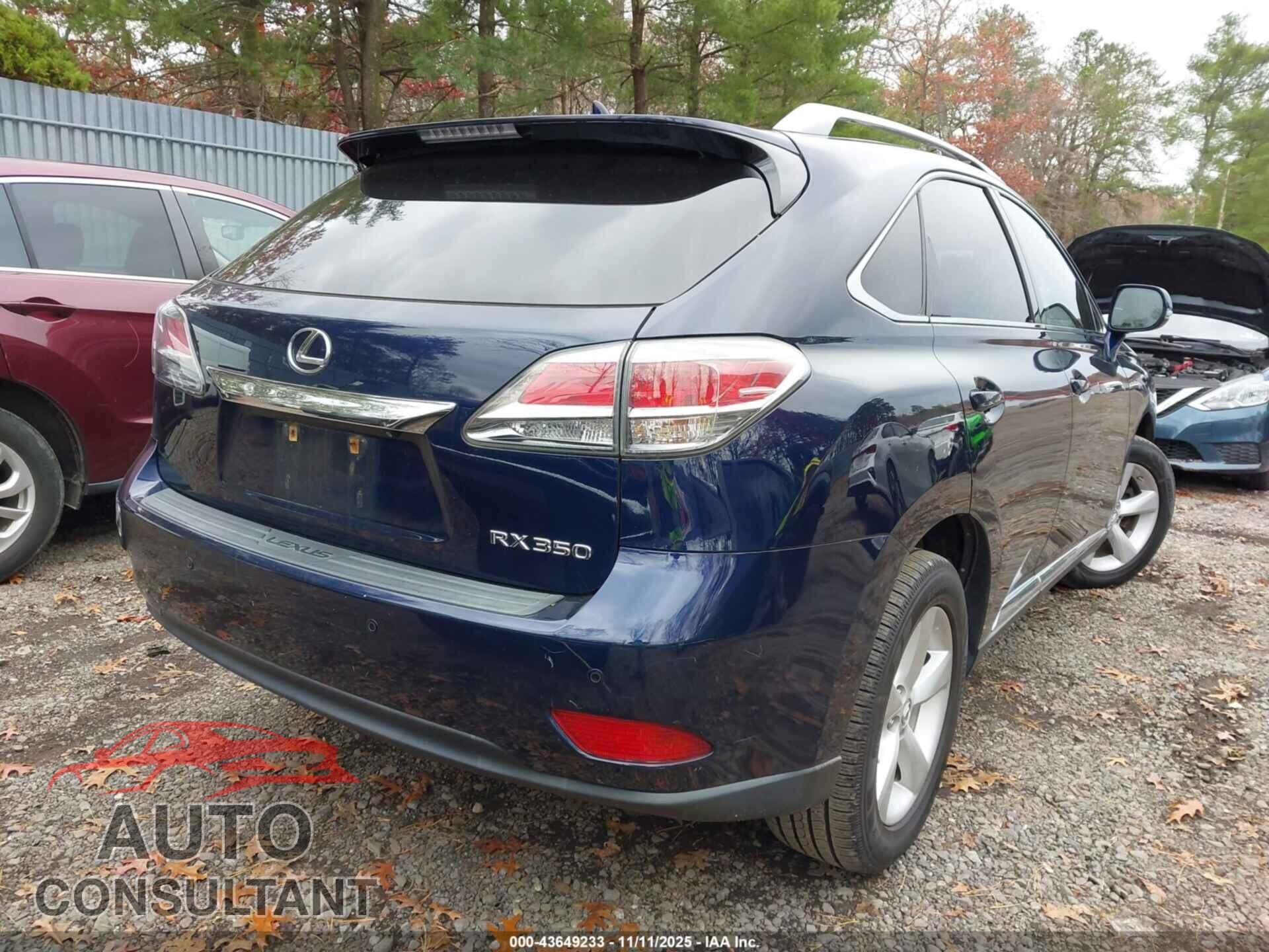 LEXUS RX 350 2013 - 2T2BK1BA3DC168043