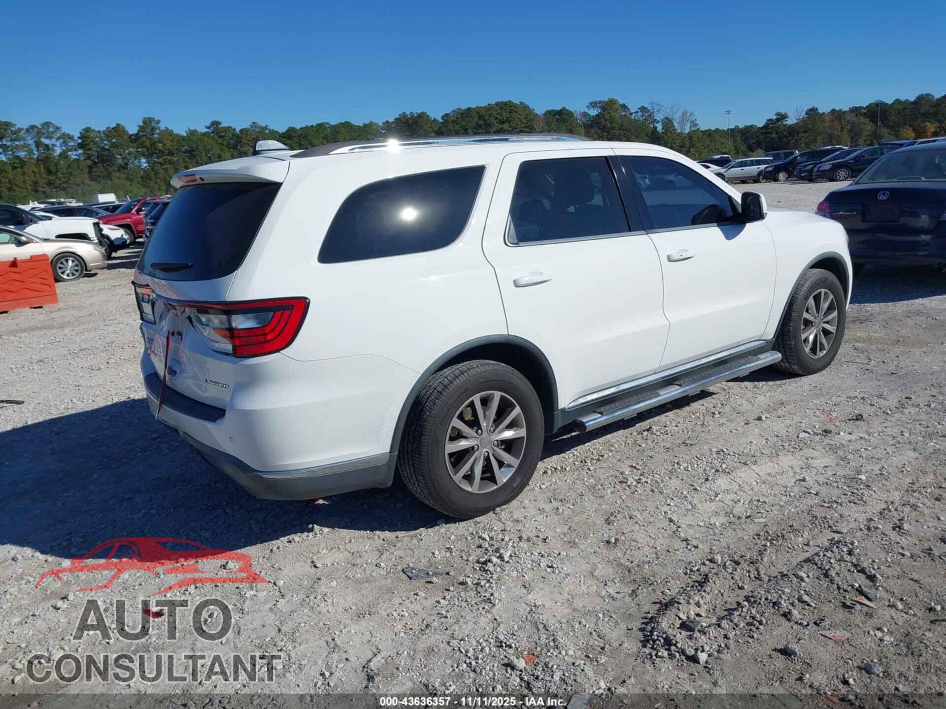 DODGE DURANGO 2016 - 1C4RDHDG0GC308411