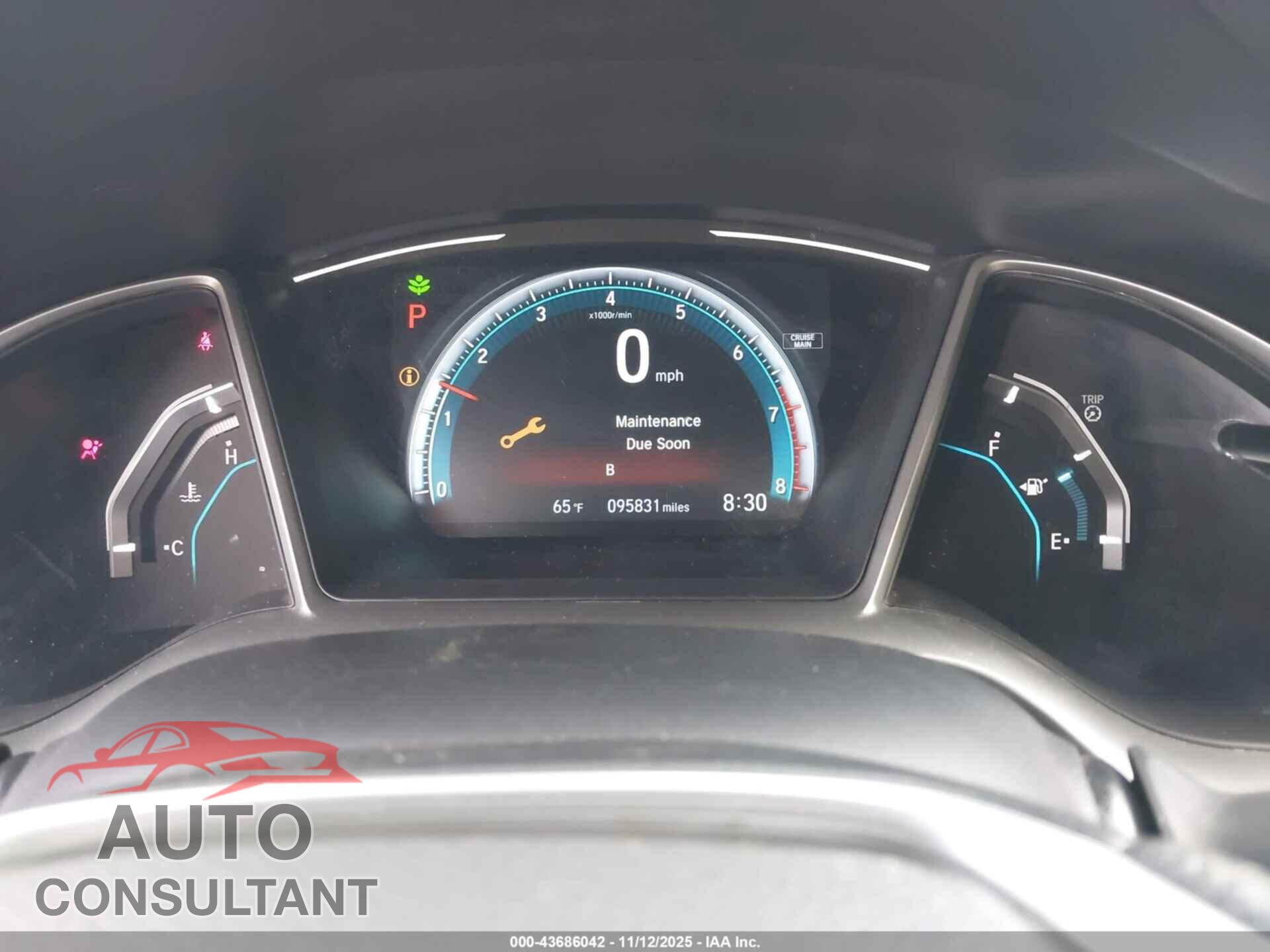 HONDA CIVIC 2017 - 19XFC2F72HE230451
