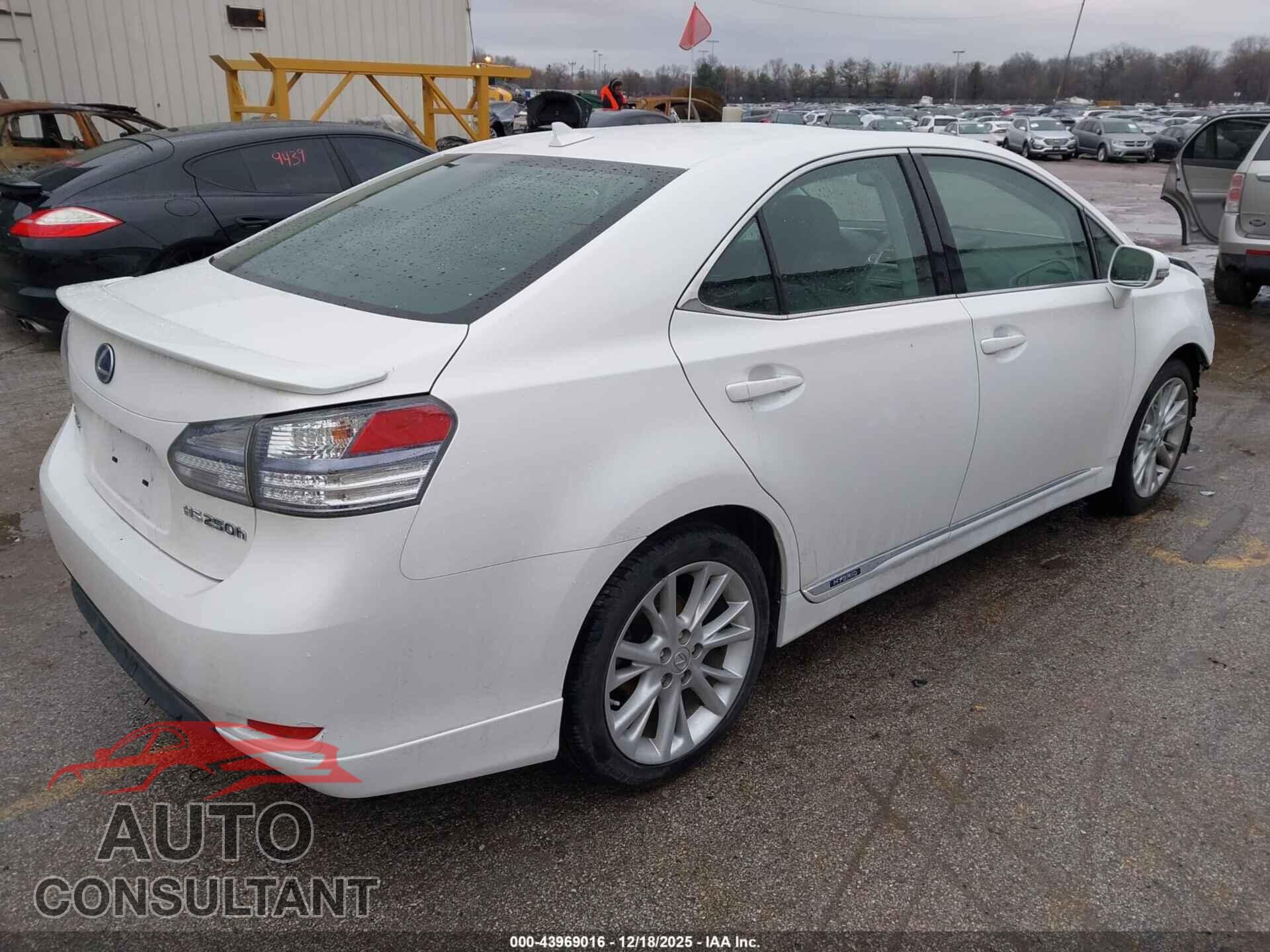 LEXUS HS 250H 2010 - JTHBB1BA5A2014821