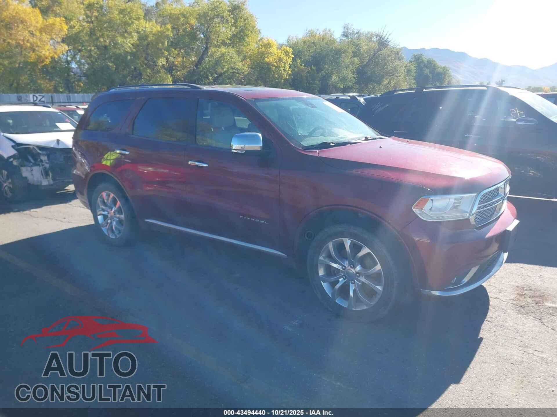 DODGE DURANGO 2017 - 1C4RDJEG2HC660011