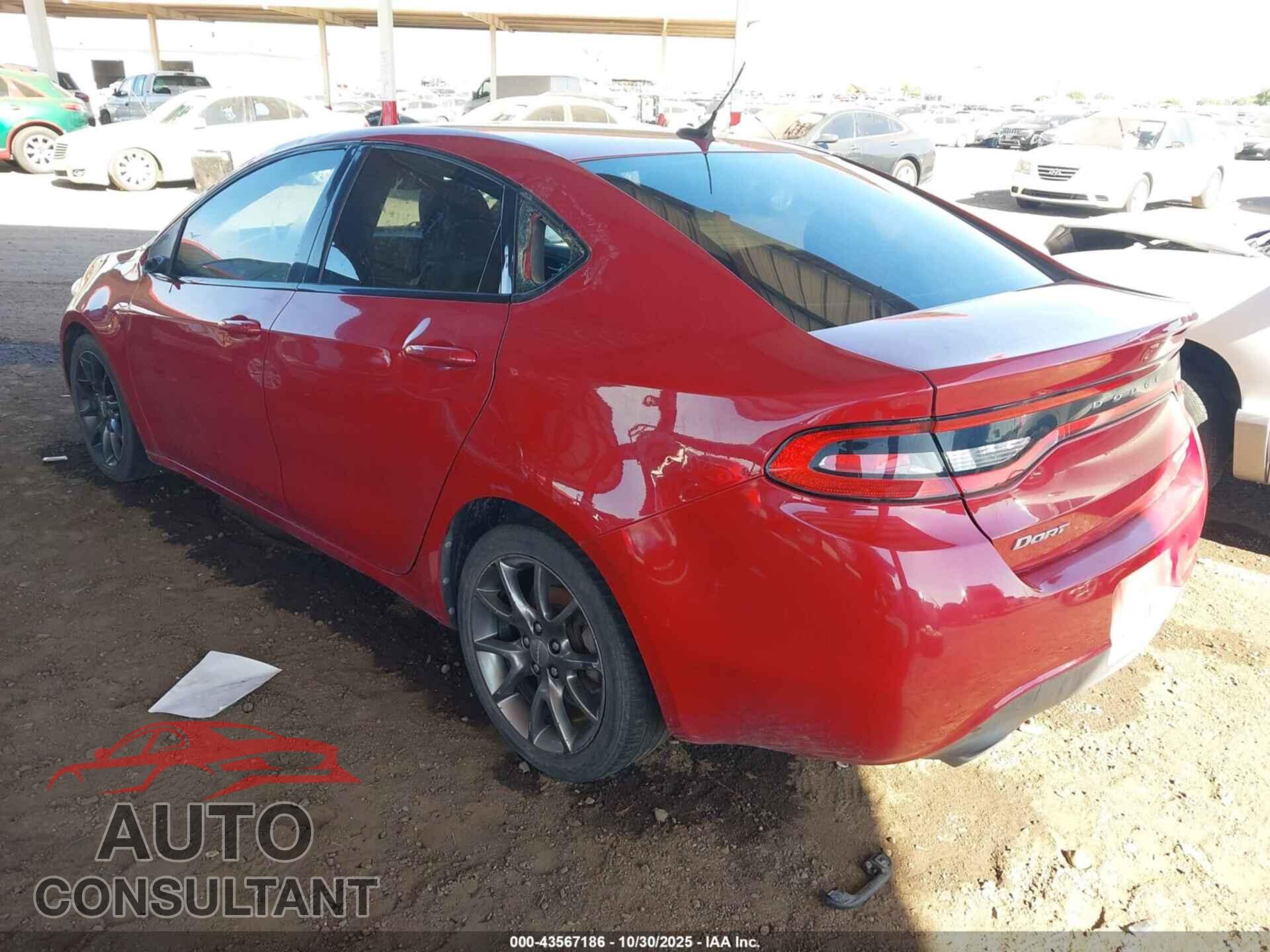 DODGE DART 2013 - 1C3CDFBH2DD142991