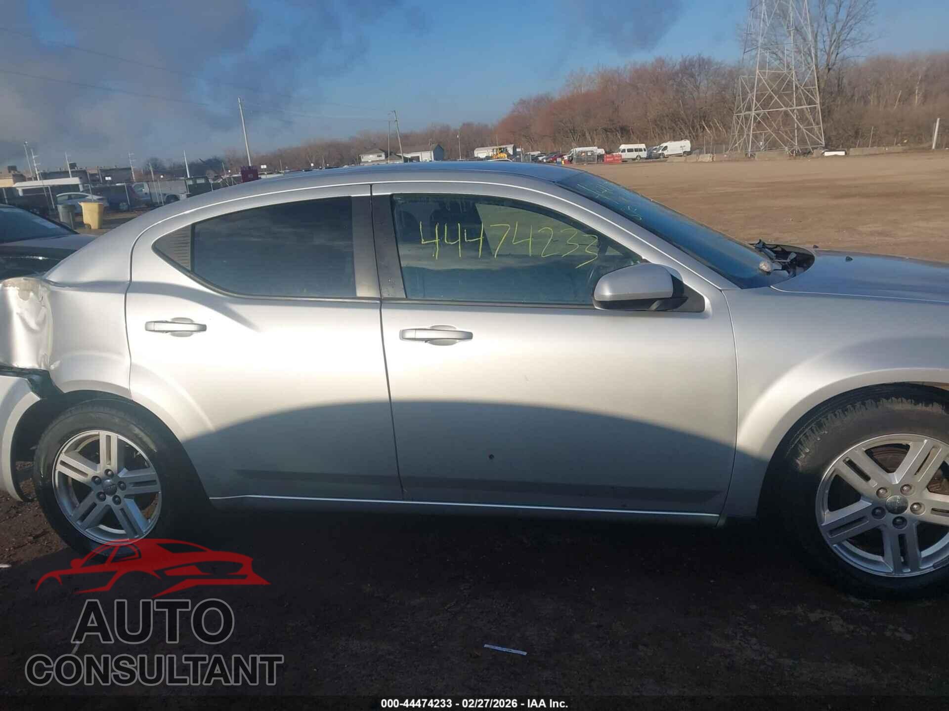 DODGE AVENGER 2012 - 1C3CDZCB8CN240475