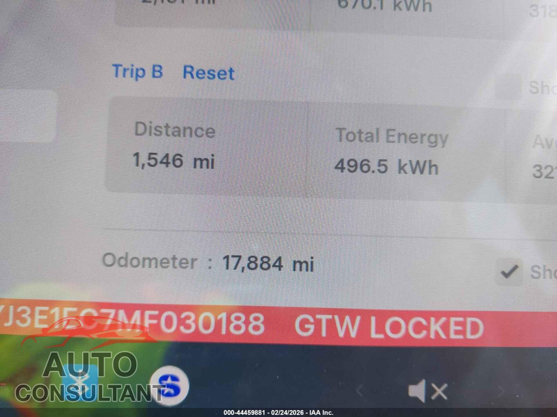 TESLA MODEL 3 2021 - 5YJ3E1EC7MF030188