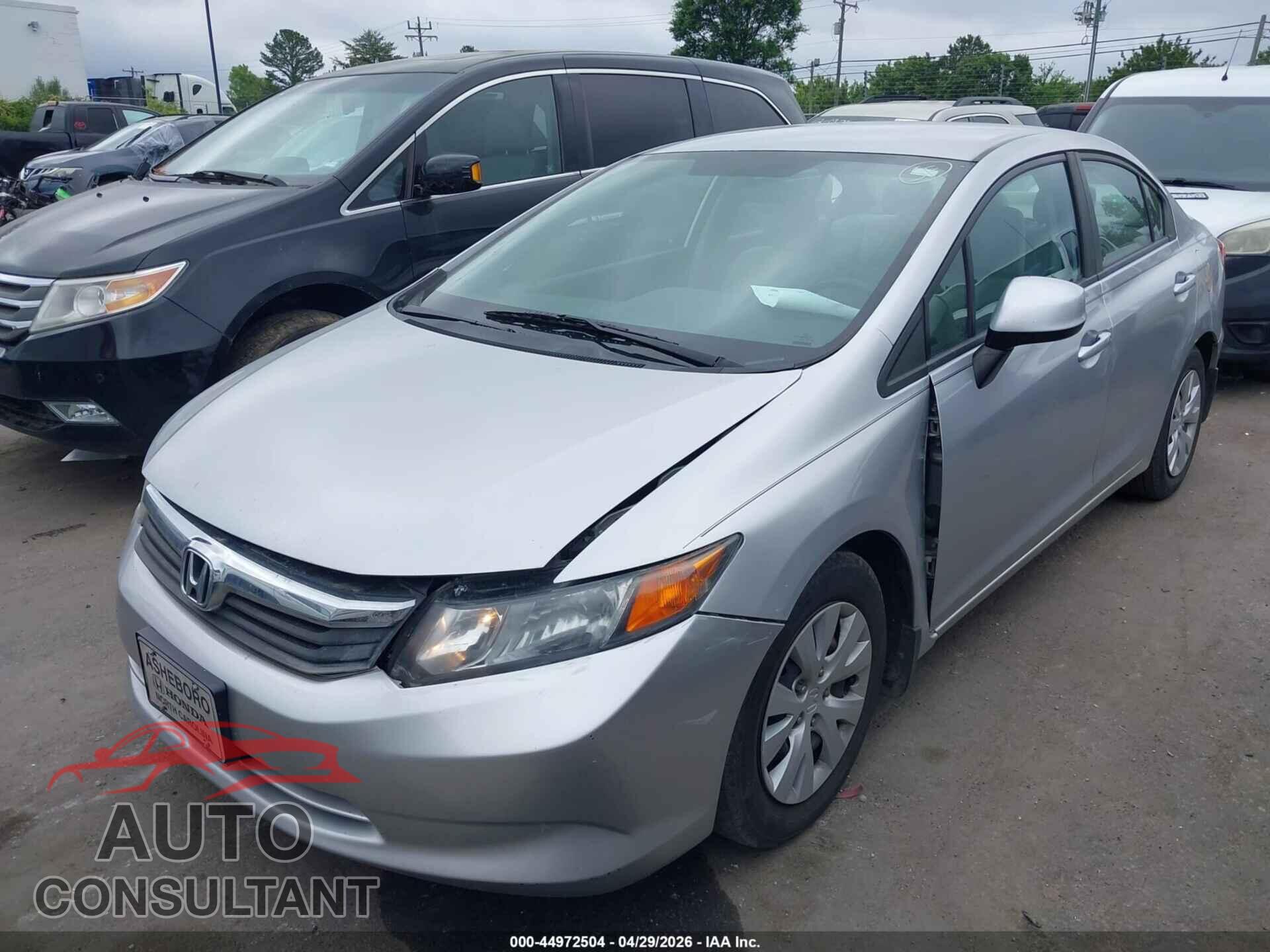 HONDA CIVIC 2012 - 2HGFB2F54CH333709