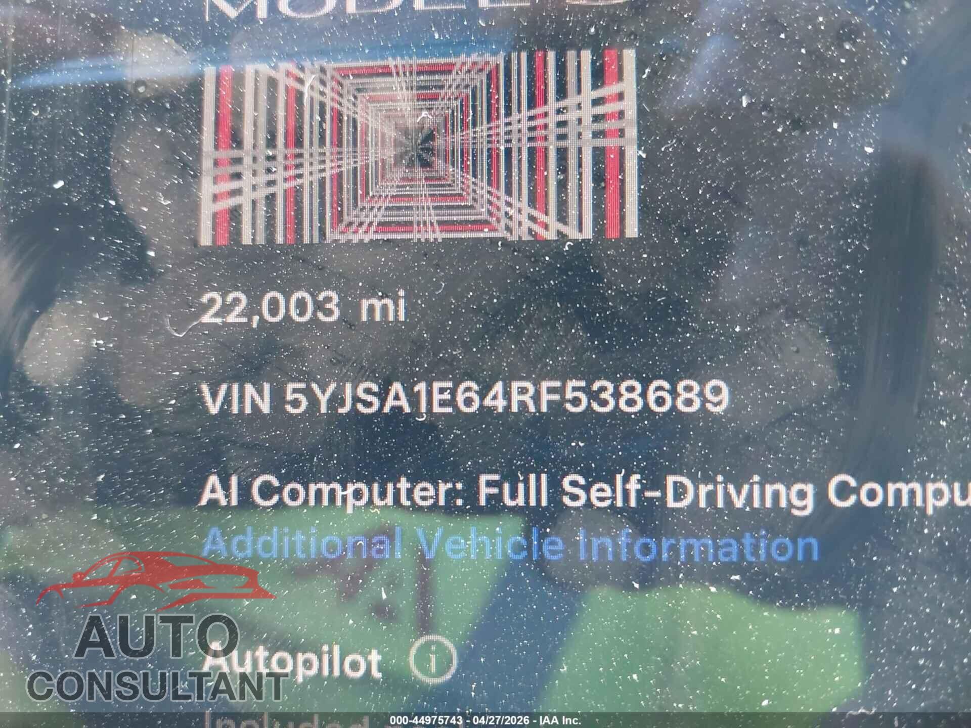 TESLA MODEL S 2024 - 5YJSA1E64RF538689