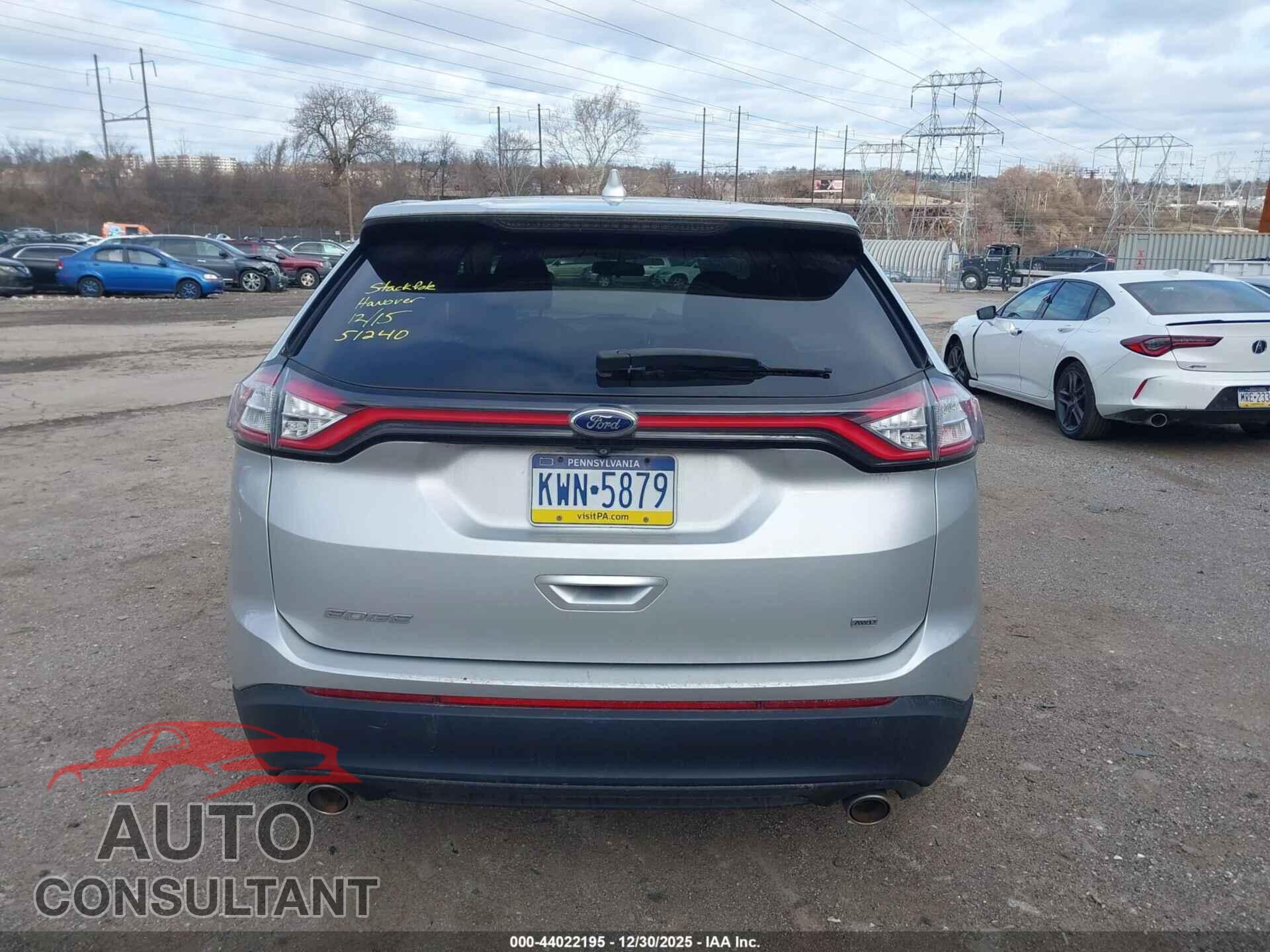 FORD EDGE 2015 - 2FMTK4G82FBC10869