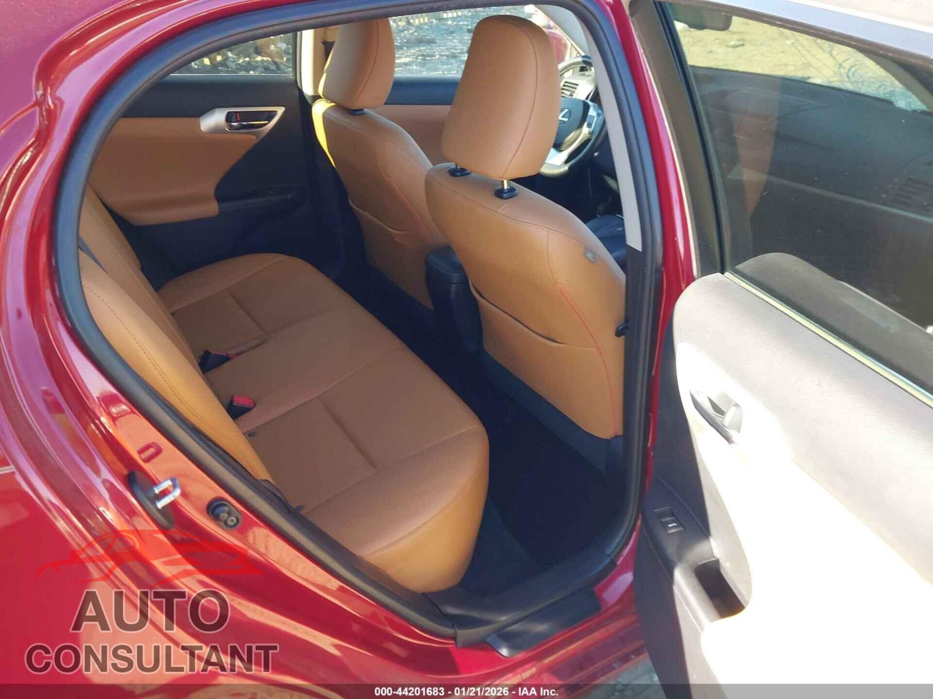 LEXUS CT 200H 2012 - JTHKD5BH6C2088248