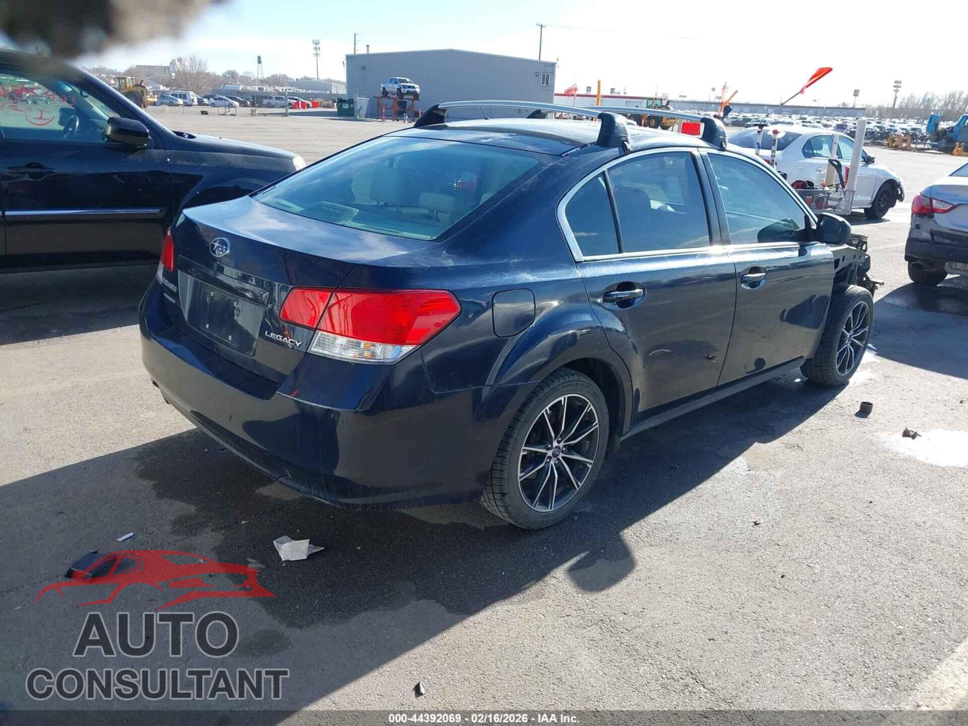 SUBARU LEGACY 2012 - 4S3BMAA69C1004875