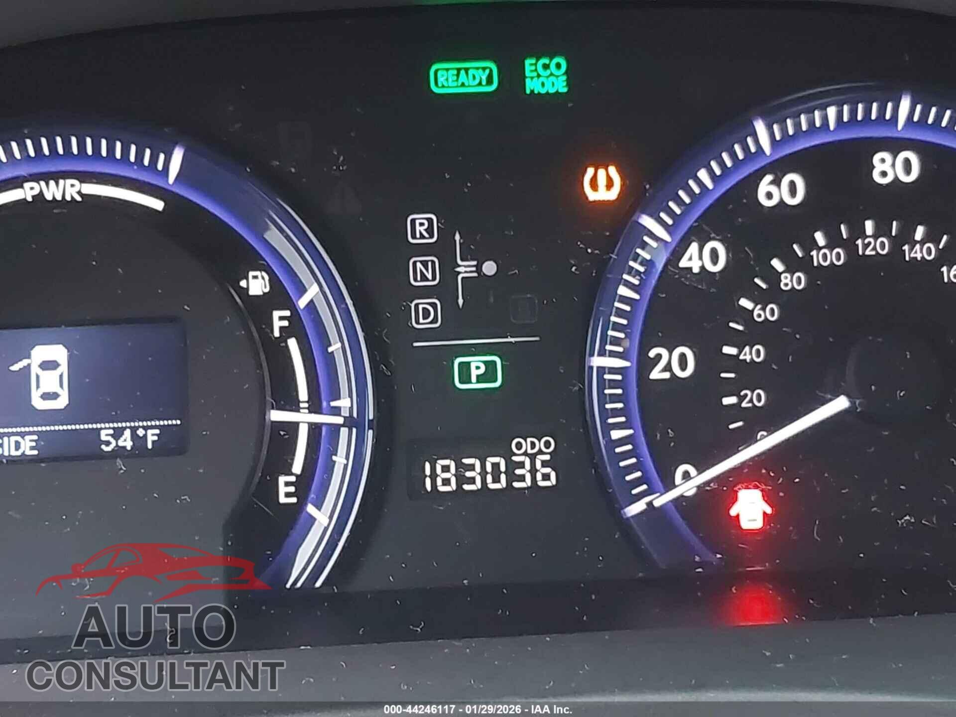 LEXUS HS 2010 - JTHBB1BA5A2002913