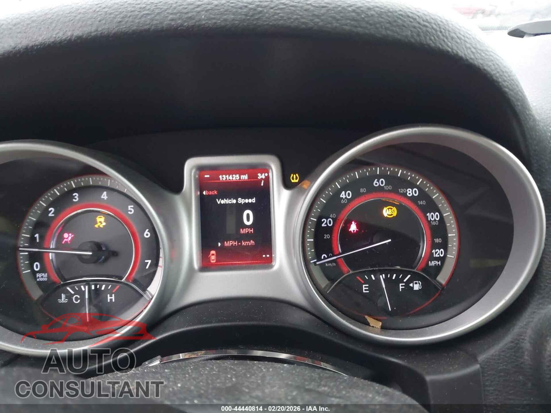 DODGE JOURNEY 2012 - 3C4PDCBBXCT331260