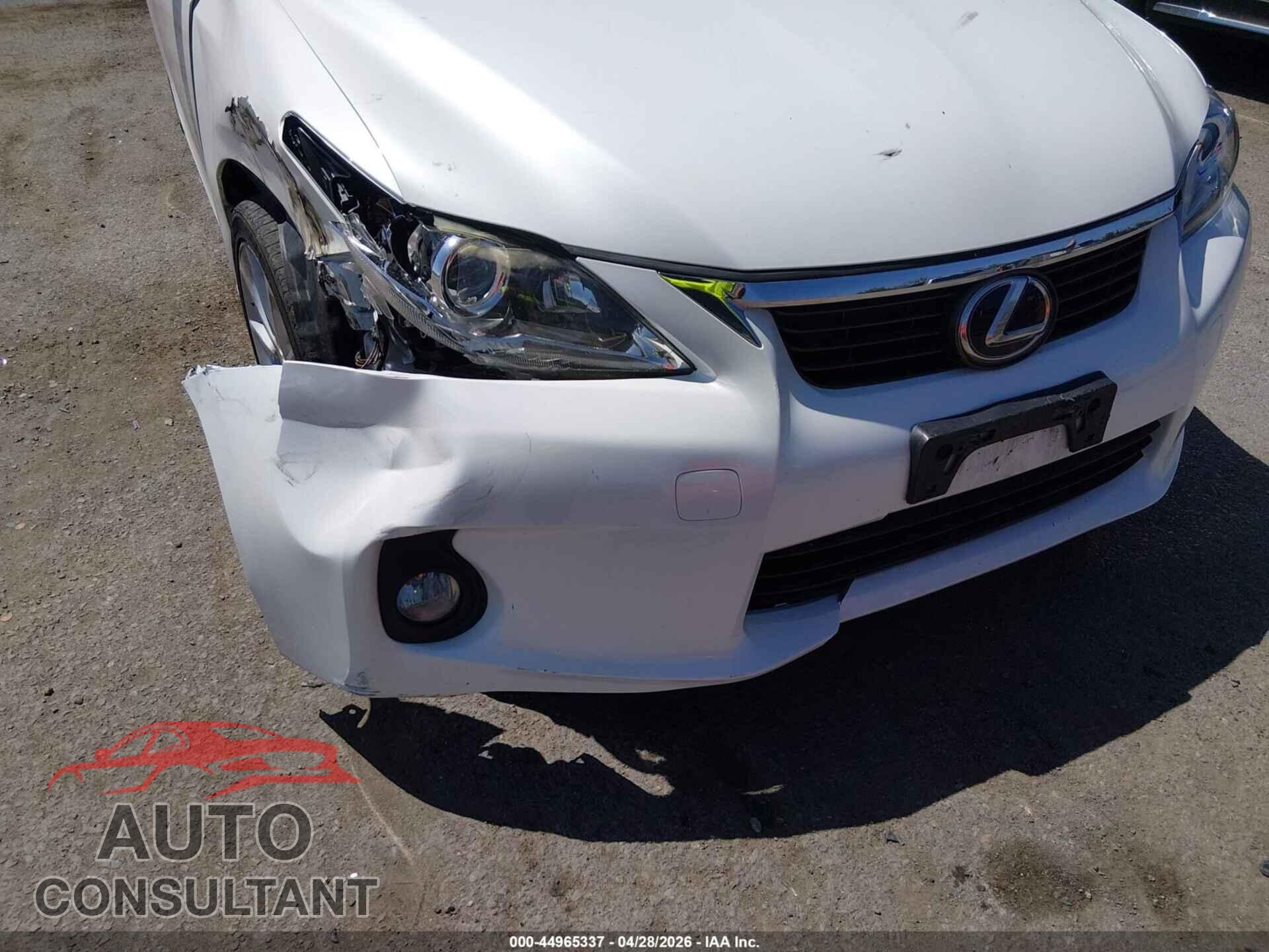 LEXUS CT 200H 2013 - JTHKD5BH3D2172481