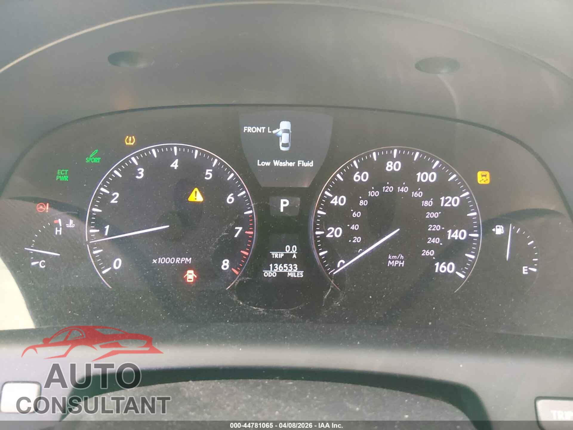 LEXUS LS 460 2010 - JTHCL5EF1A5005502