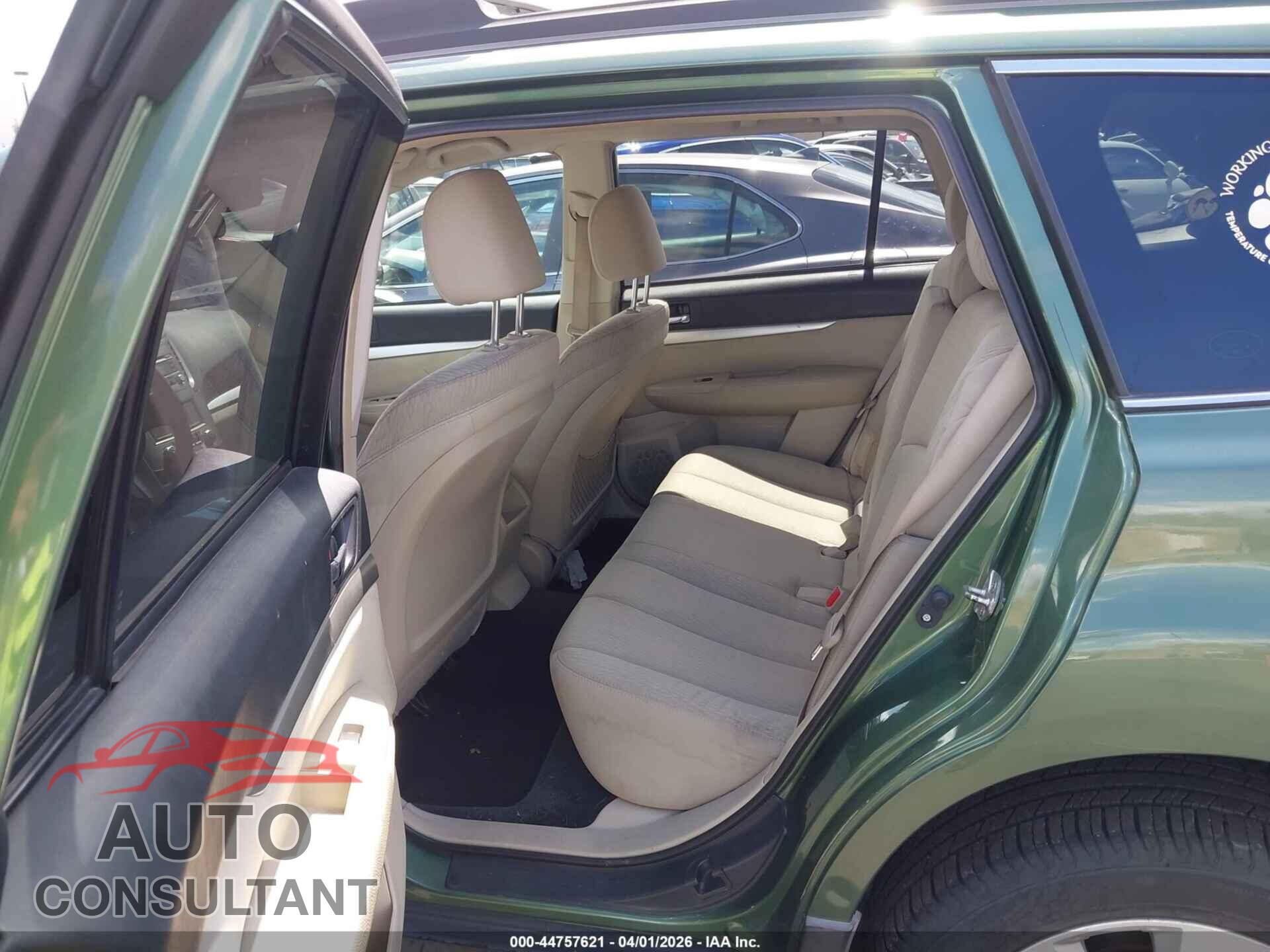 SUBARU OUTBACK 2010 - 4S4BRBBC5A3365030