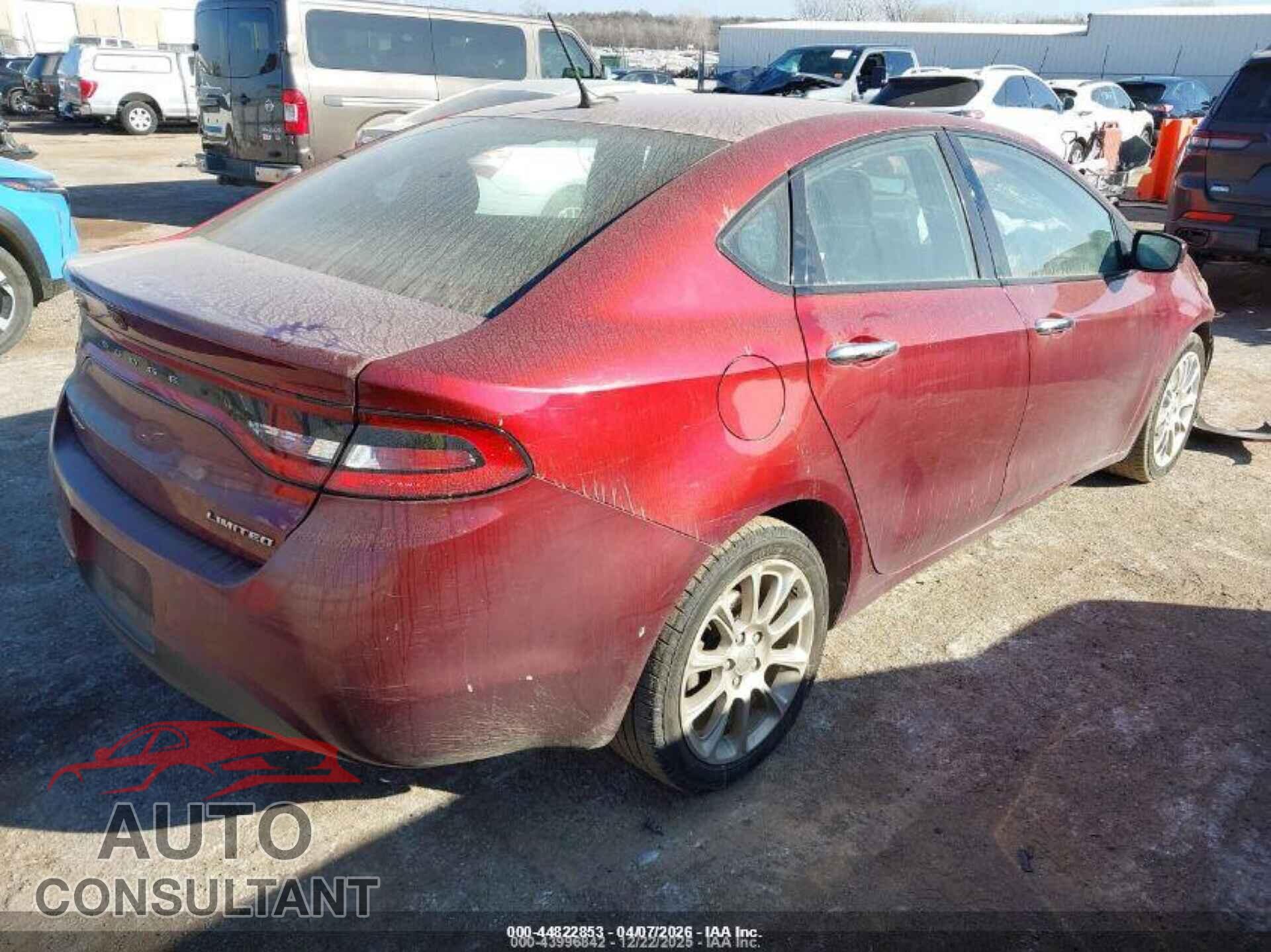 DODGE DART 2015 - 1C3CDFCB3FD254146