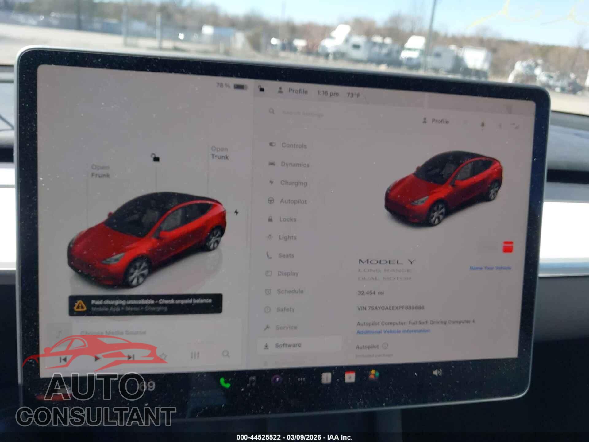 TESLA MODEL Y 2023 - 7SAYGAEEXPF889686
