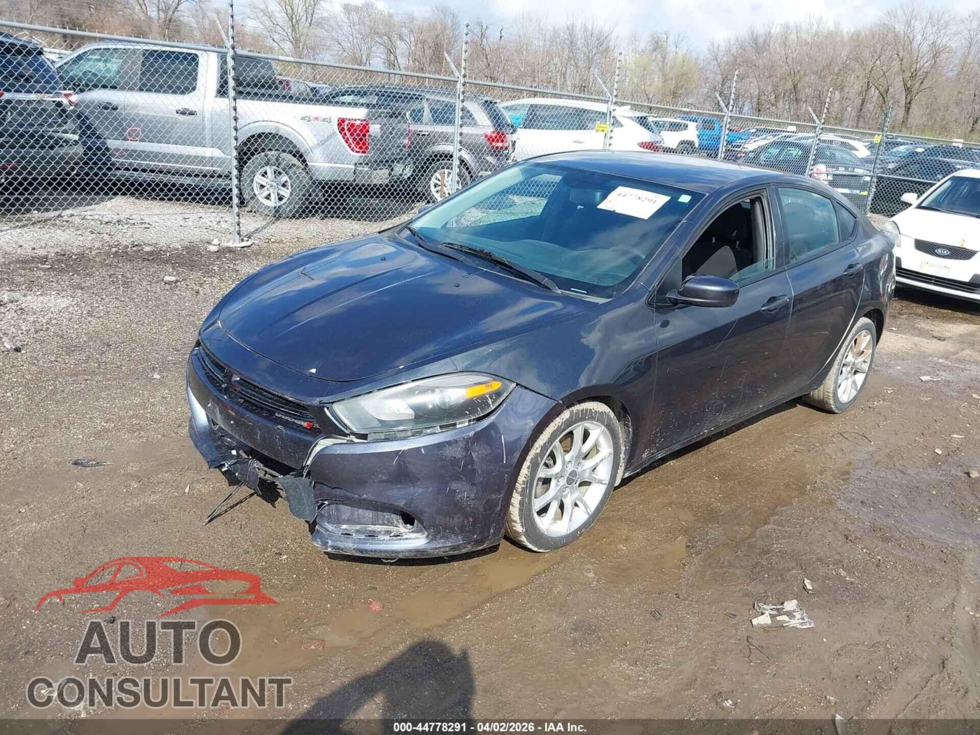 DODGE DART 2013 - 1C3CDFBA4DD345612