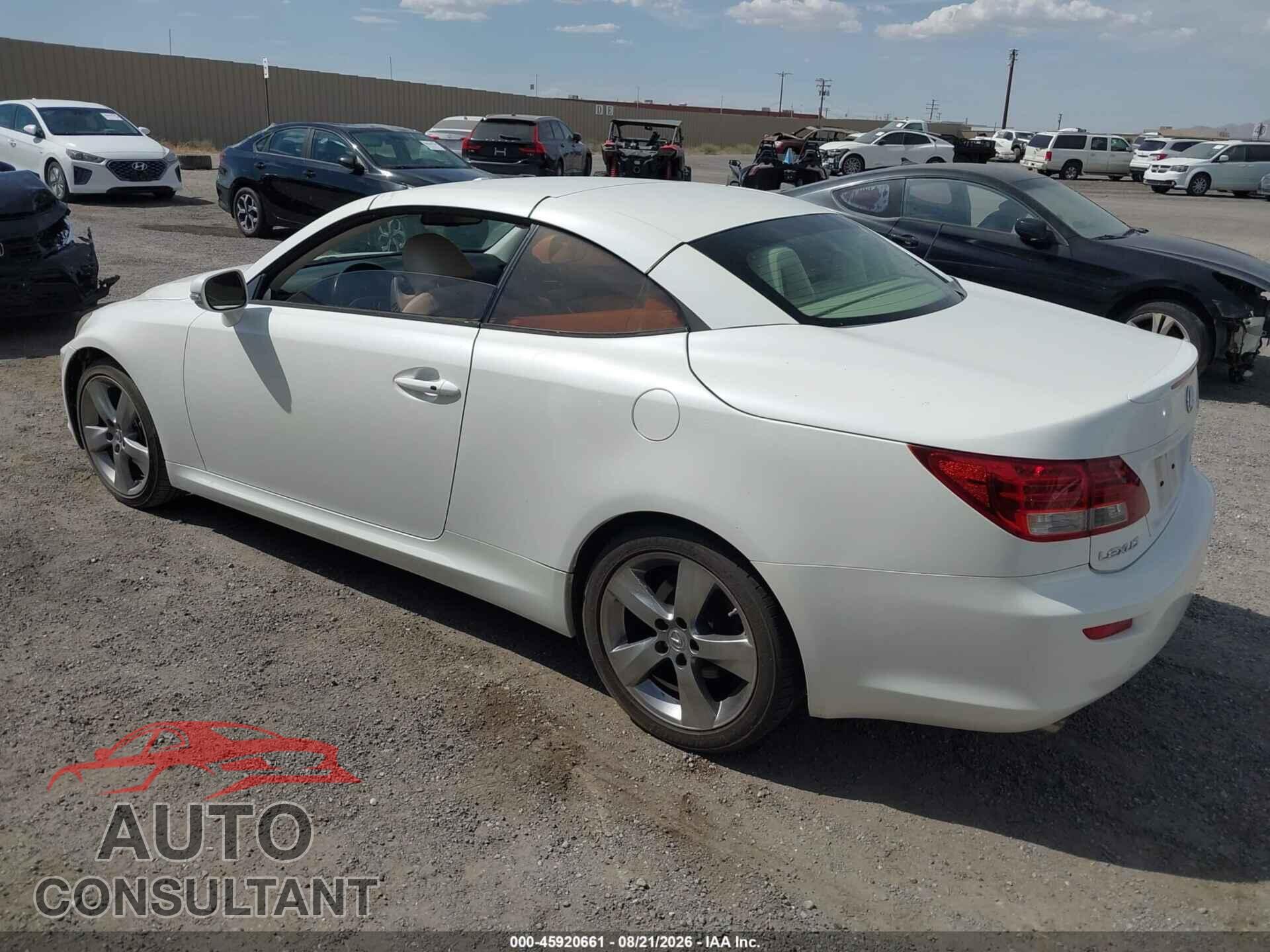 LEXUS IS 250C 2010 - JTHFF2C2XA2504495