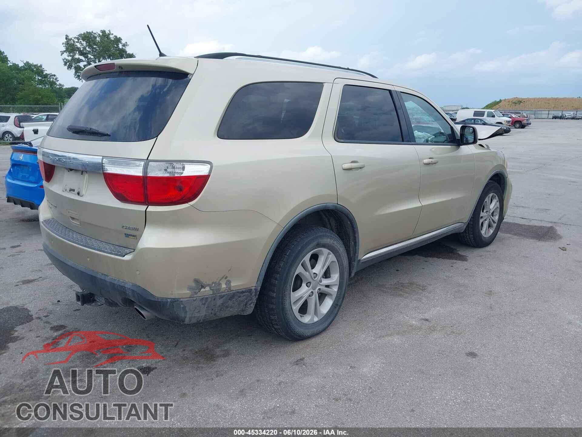 DODGE DURANGO 2011 - 1D4RE4GG8BC740743