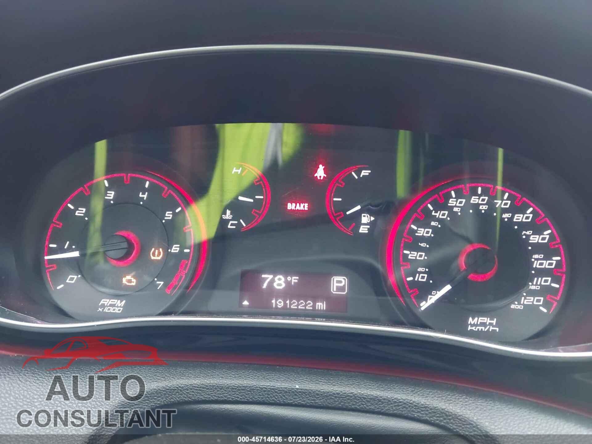 DODGE DART 2015 - 1C3CDFAA9FD402813