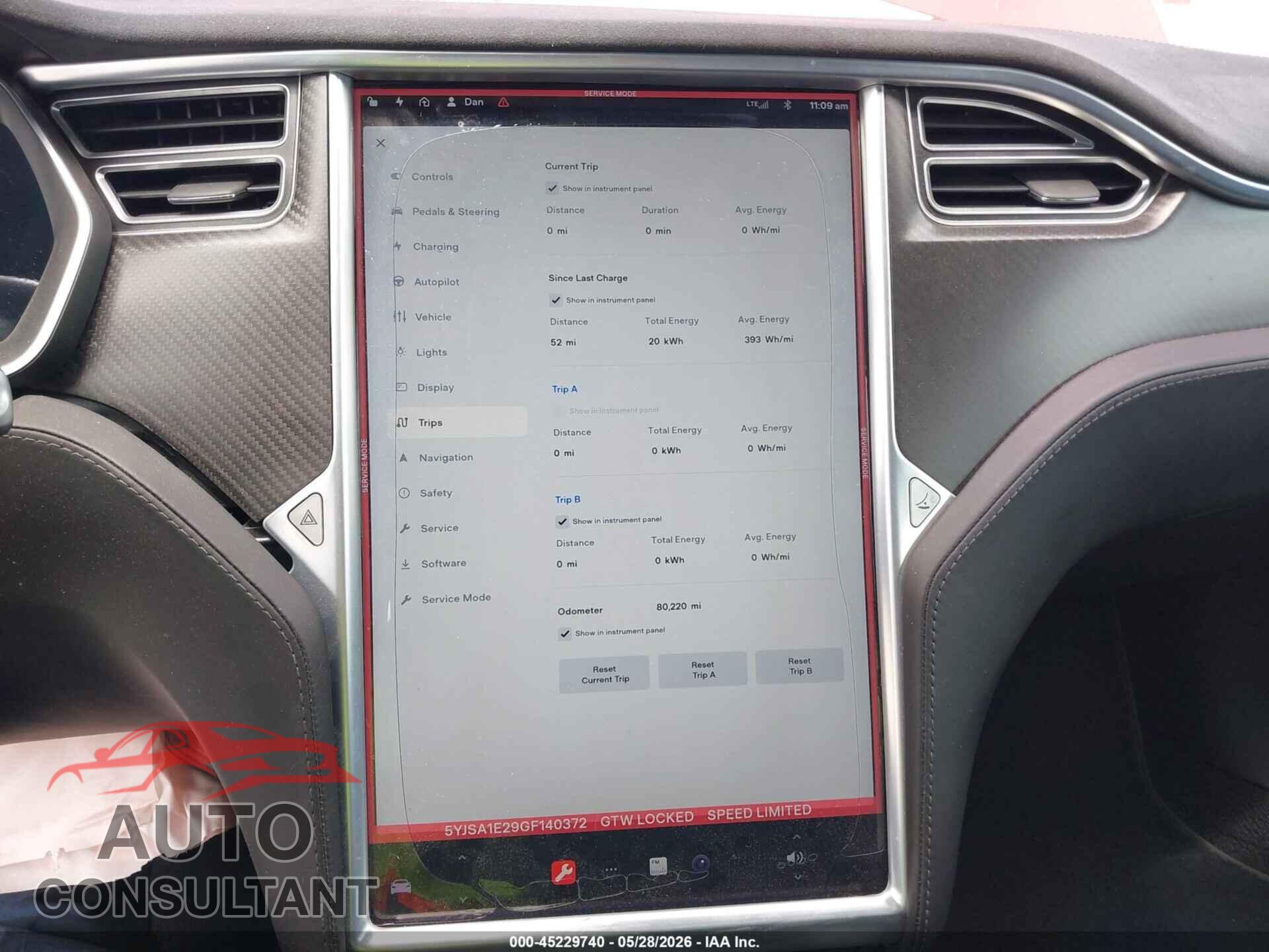TESLA MODEL S 2016 - 5YJSA1E29GF140372