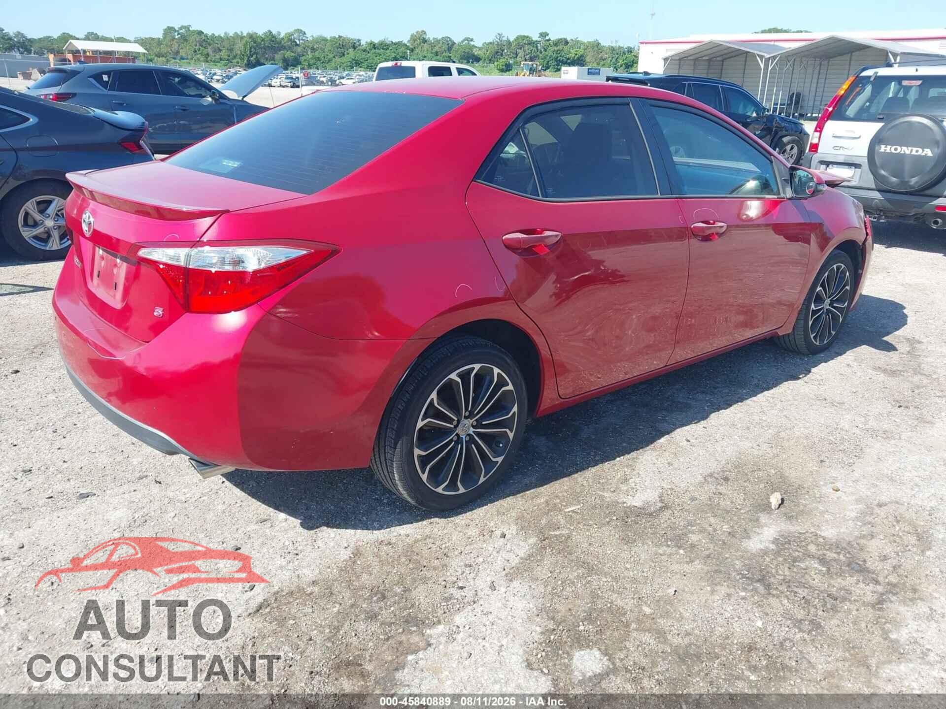 TOYOTA COROLLA 2016 - 2T1BURHE4GC667624