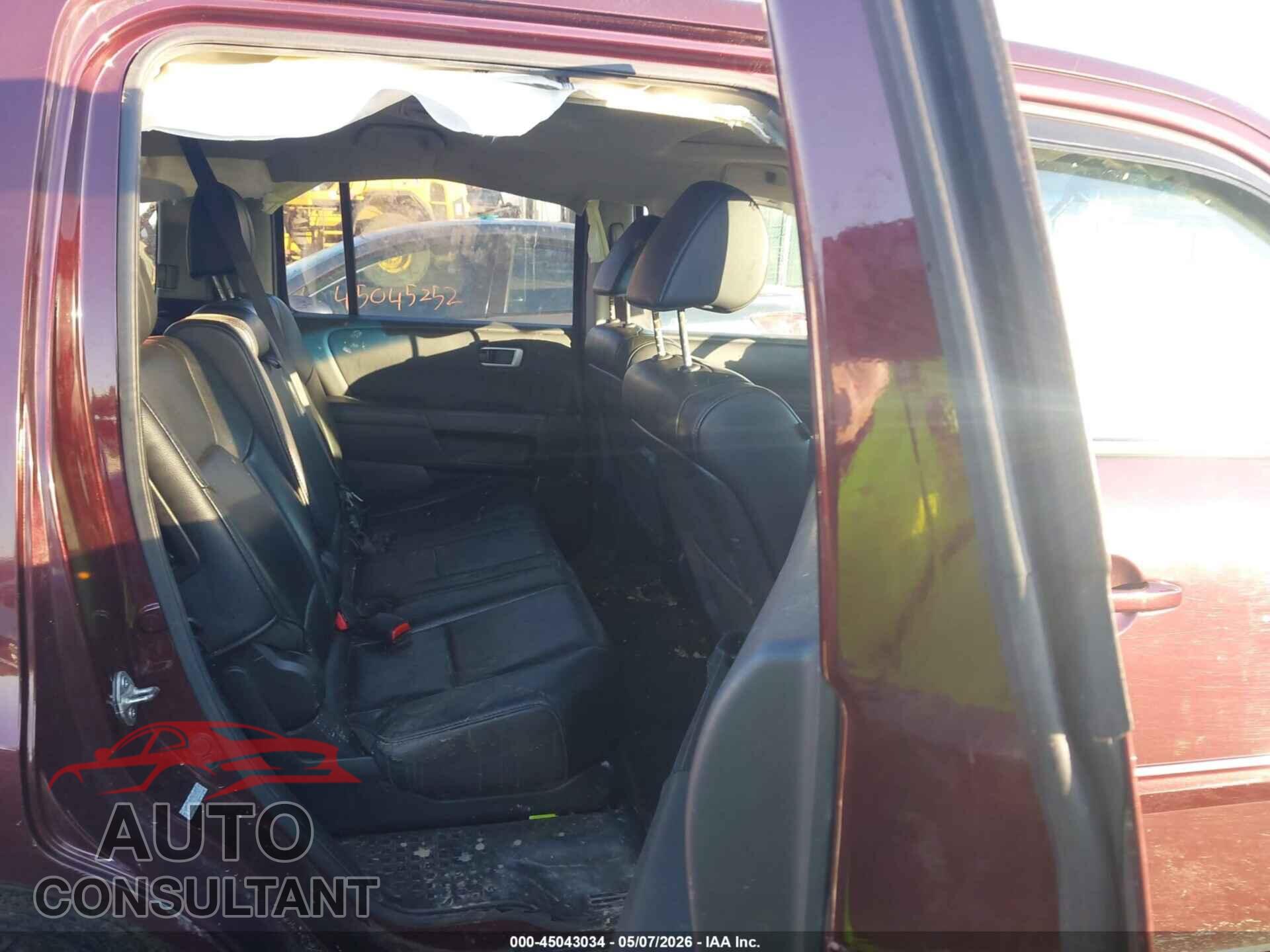 HONDA PILOT 2012 - 5FNYF4H55CB028763
